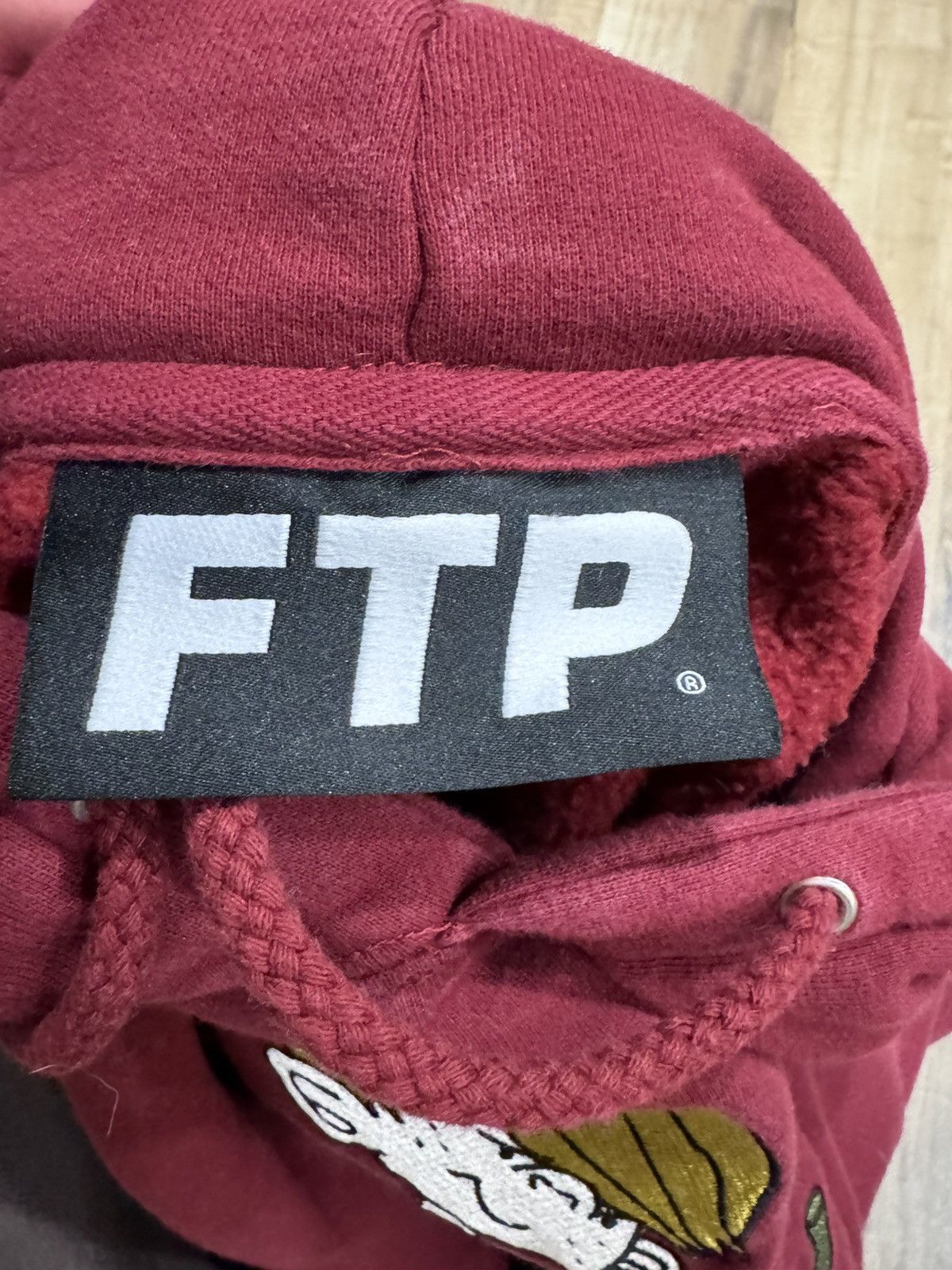Fuck The Population FTP DENNIS PULLOVER BURGUNDY HOODIE Size US S / EU 44-46 / 1 - 3 Thumbnail