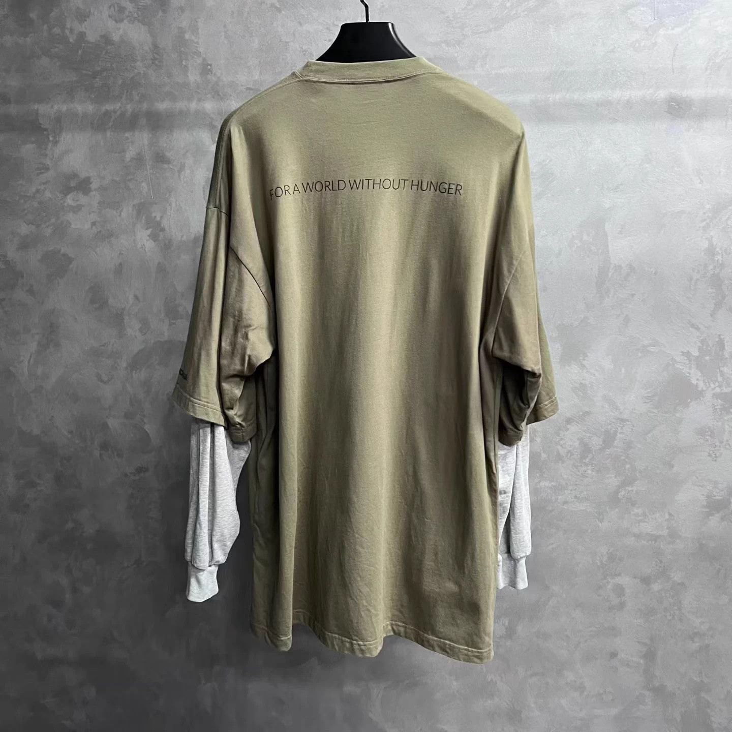 Balenciaga Balenciaga Brown Logo Crewneck Longsleeve T-Shirt Size 2 Size US M / EU 48-50 / 2 - 2 Thumbnail