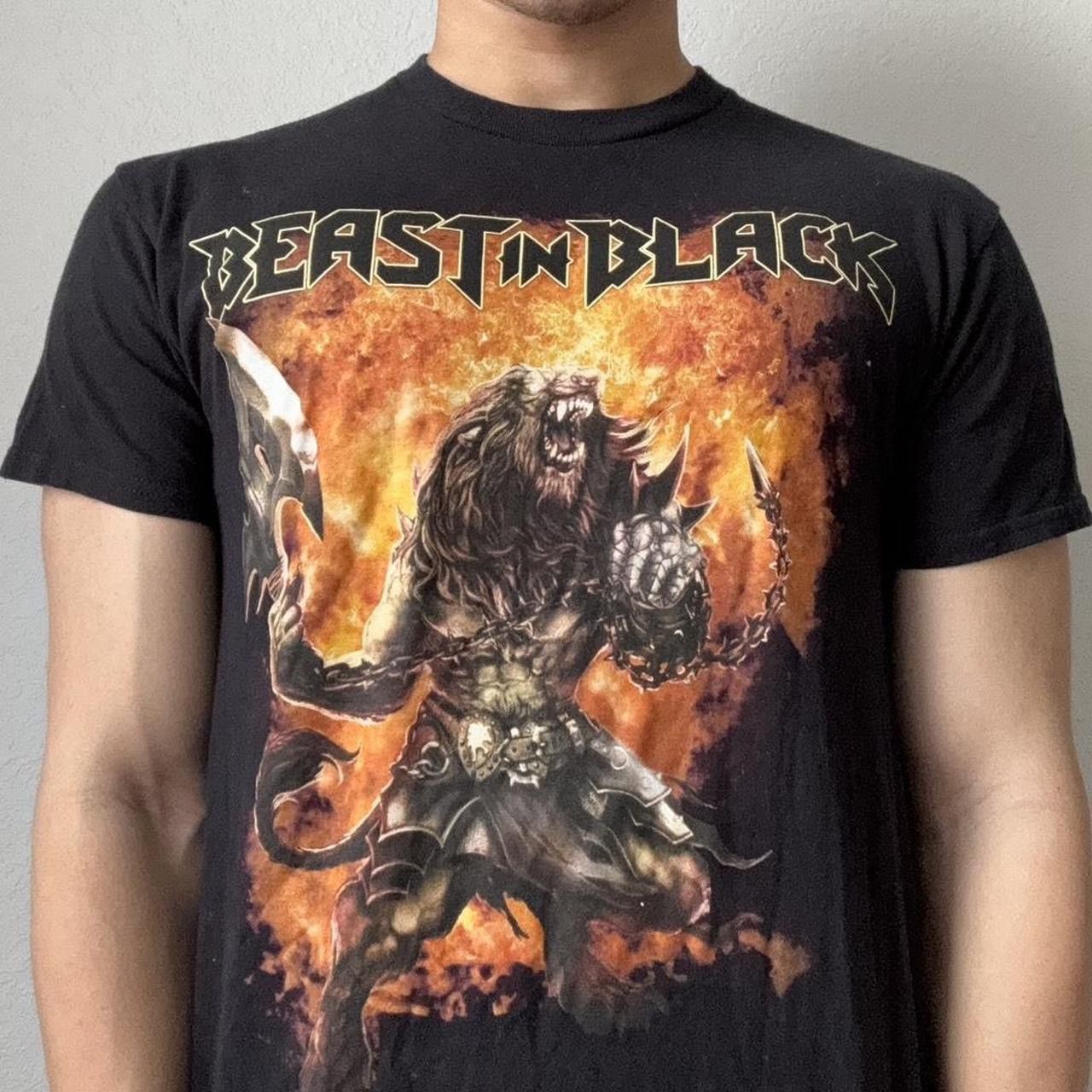 Band Tees × Vintage Beast in Black "Beserker" Band Graphics Black Tee Shirt Size US M / EU 48-50 / 2 - 3 Thumbnail