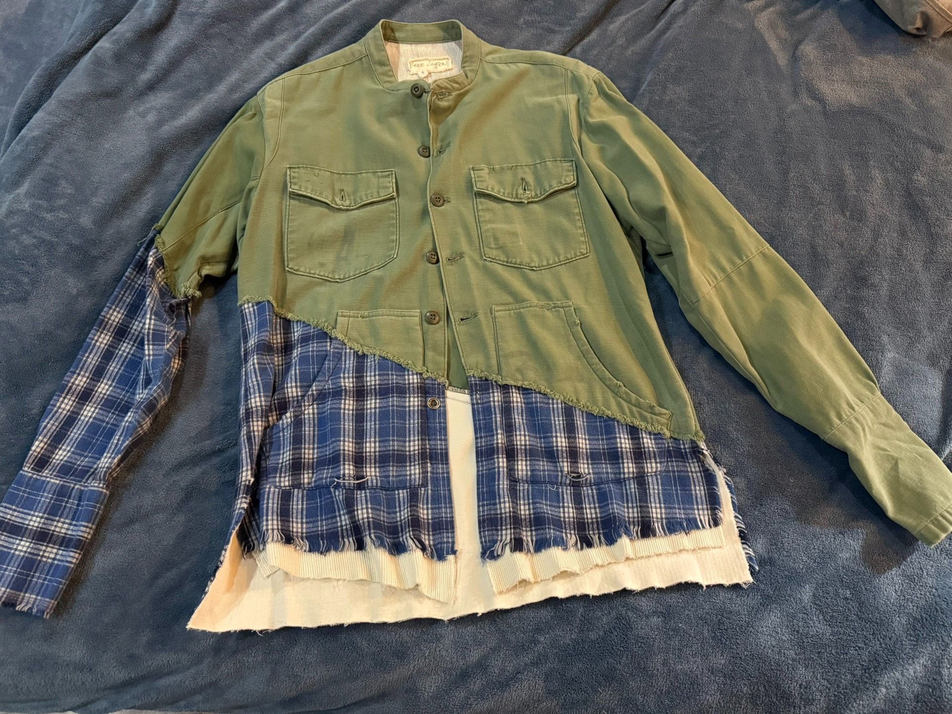 Greg Lauren Greg Lauren Patch design shirt Nextarrow-2501 Size US XL / EU 56 / 4 - 1 Thumbnail
