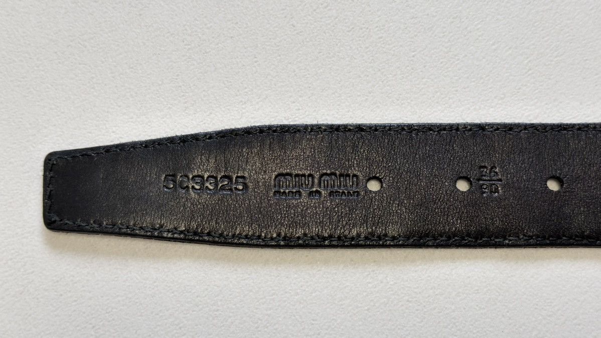 Miu Miu Early 2000s Black Suede Metal Chain Belt Size ONE SIZE - 8 Thumbnail