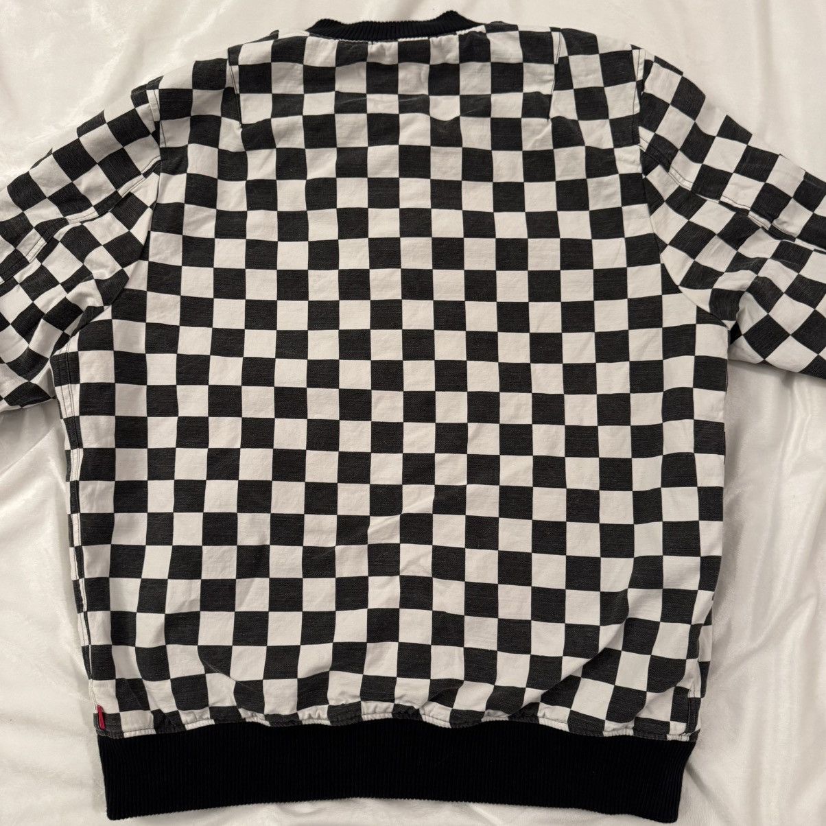 Supreme Supreme Reversible Checkered MA-1 Bomber Jacket Size US XL / EU 56 / 4 - 11 Thumbnail