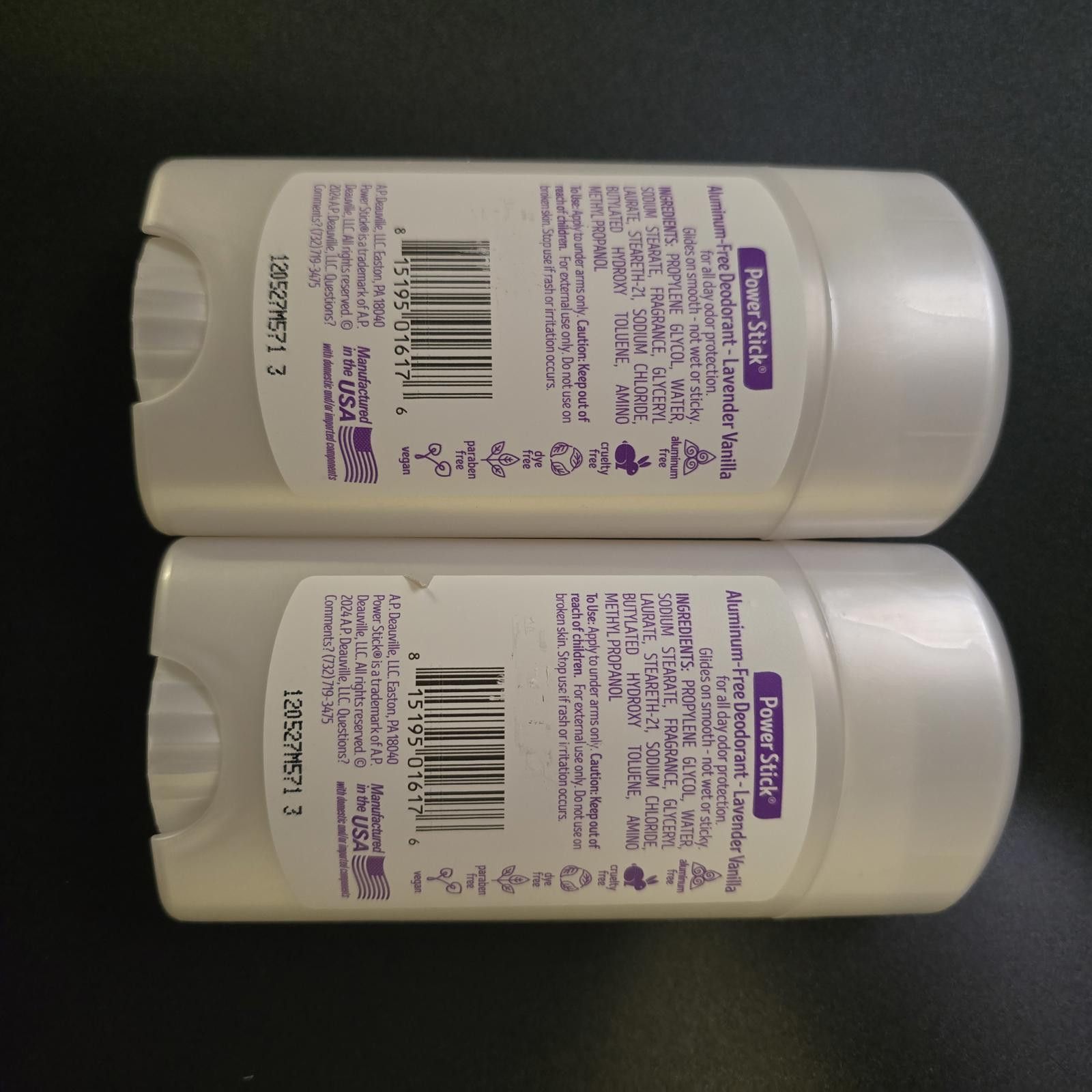 Designer 2pk Power Stick Lavender Vanilla Deodorant - Aluminum Free Size ONE SIZE - 2 Thumbnail