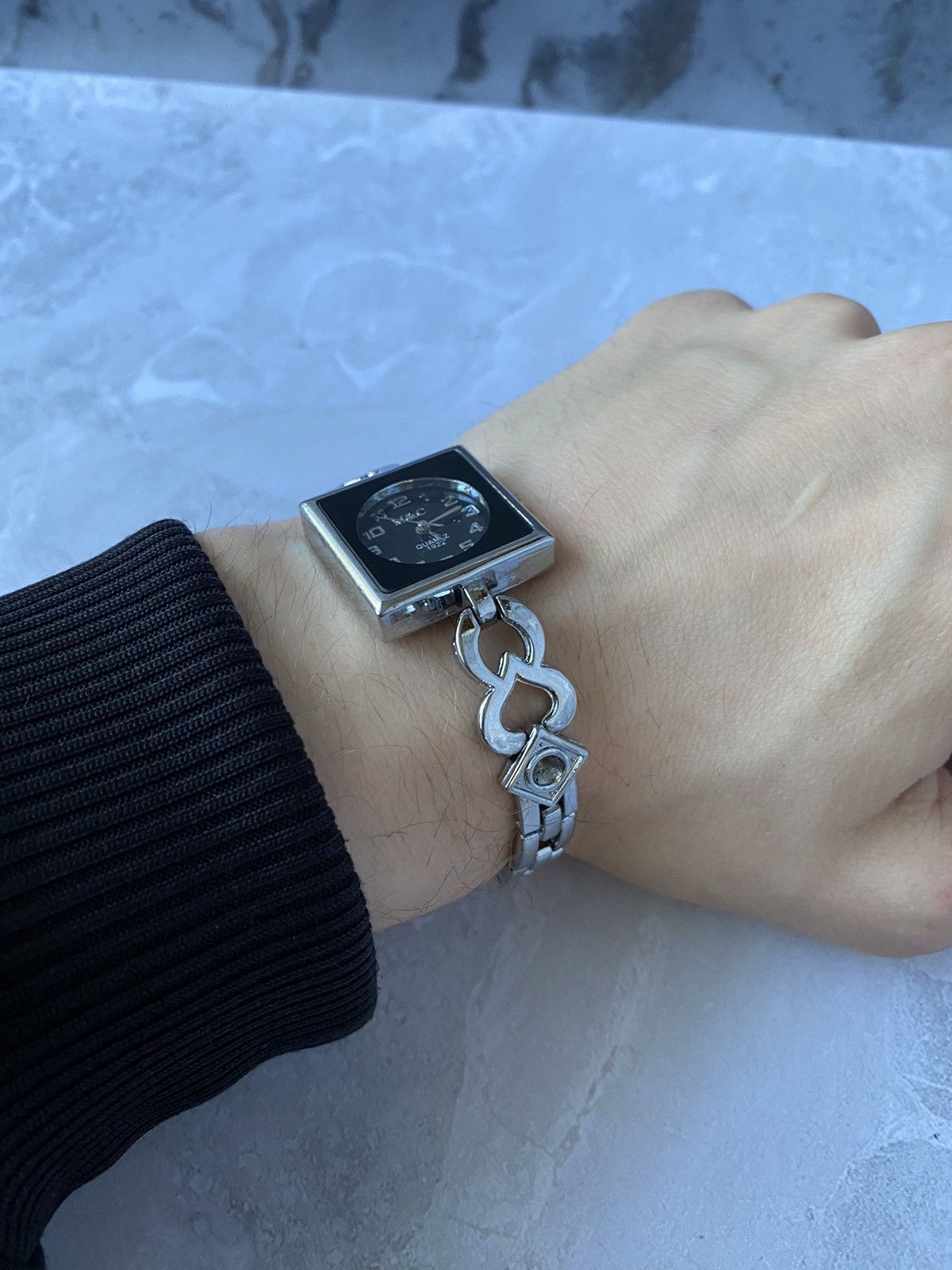 Japanese Brand × Vintage Futuristic Very Rare M&C Quartz 1922 Watch with Bracelet Size ONE SIZE - 3 Thumbnail