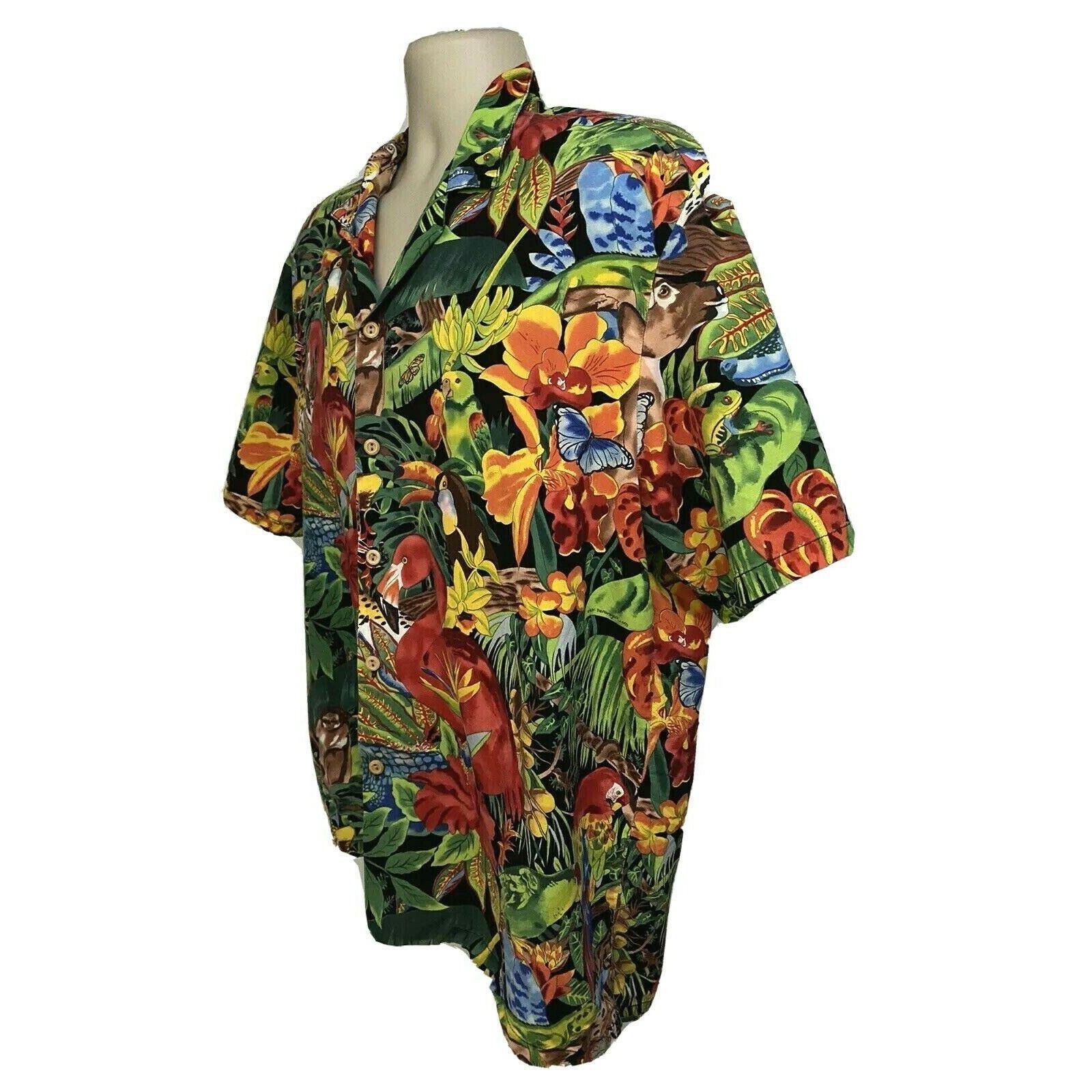 Vintage Banana Jack Mens Vintage Hawaiian Floral Button up Shirt Size US L / EU 52-54 / 3 - 3 Thumbnail