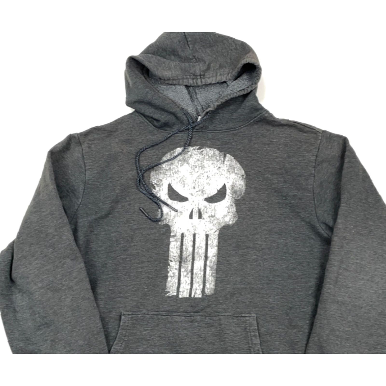 Mad Engine Mad Engine Punisher Graphic Hoodie Sweatshirt Men's Medium Dark Gray Comics Size US M / EU 48-50 / 2 - 2 Thumbnail