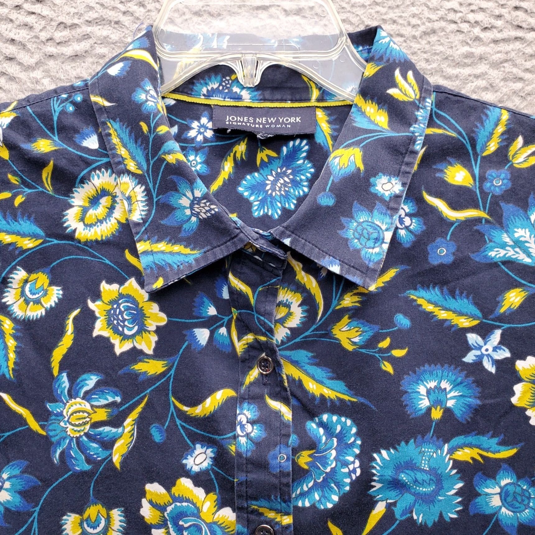 Jones New York Jones New York Casual Shirt Womens Multi Floral Long Sleeve Collared Button Up XS? No. Size XL / US 12-14 / IT 48-50 - 7 Thumbnail