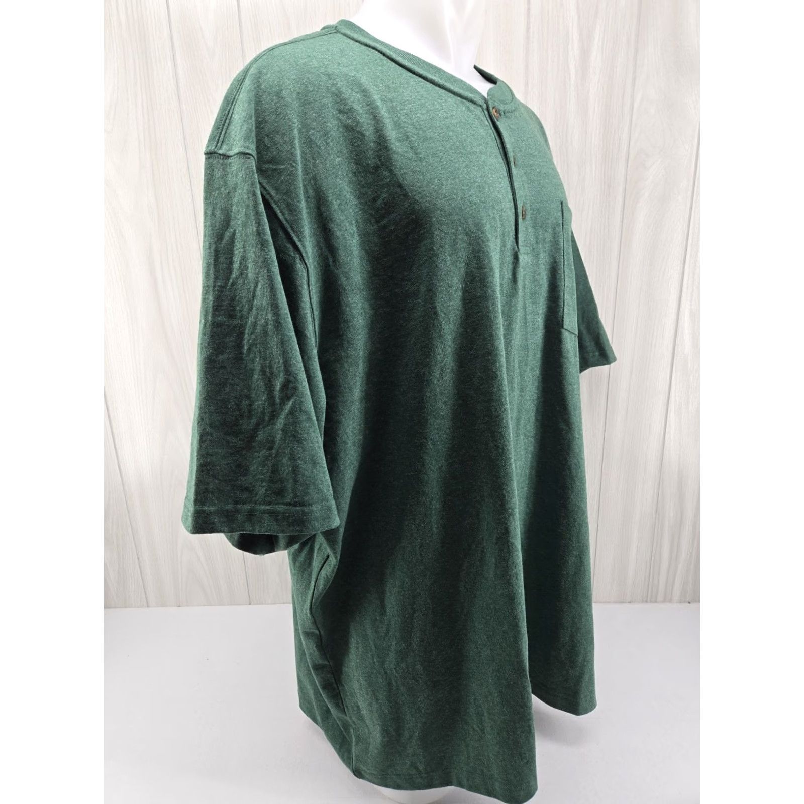 Carhartt VINTAGE Carhartt Heavyweight Pocket Henley Green T Shirt Mens 3XL K84 G55 3 Button Size US XXL / EU 58 / 5 - 6 Thumbnail