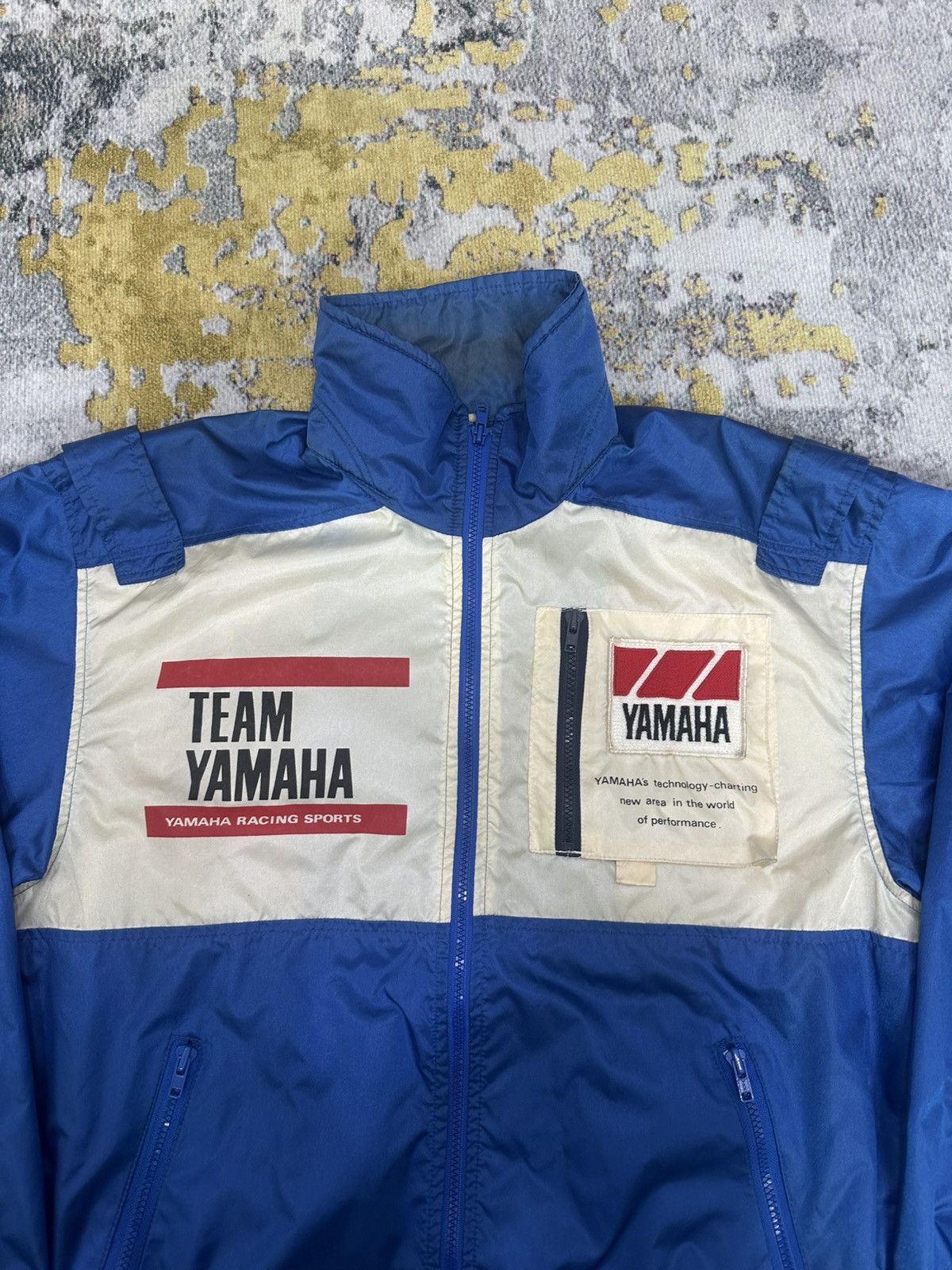 Yamaha Vintage 80s Yamaha Team Racing Rider Windbreaker/Collections Size US L / EU 52-54 / 3 - 5 Thumbnail