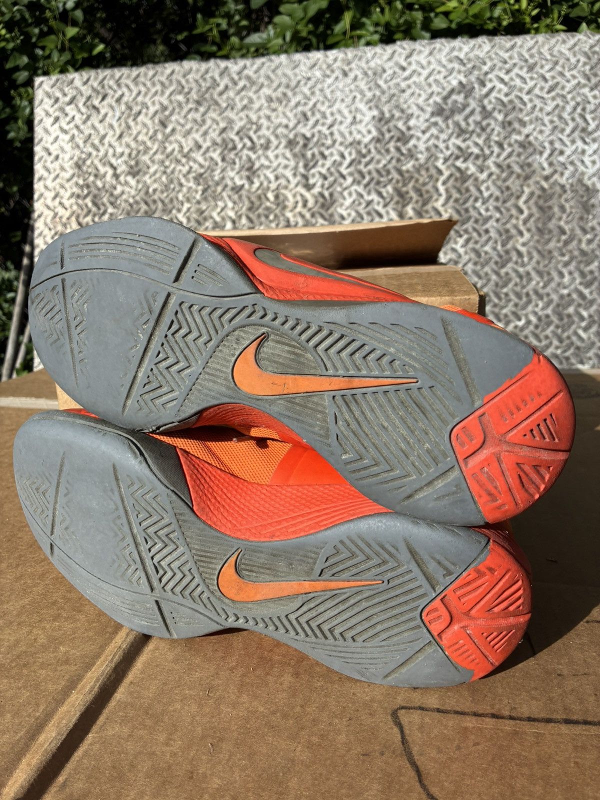 Nike Nike Zoom Hyperfuse Basketball Sneakers Orange 469757-800 Size US 11.5 / EU 44-45 - 6 Thumbnail