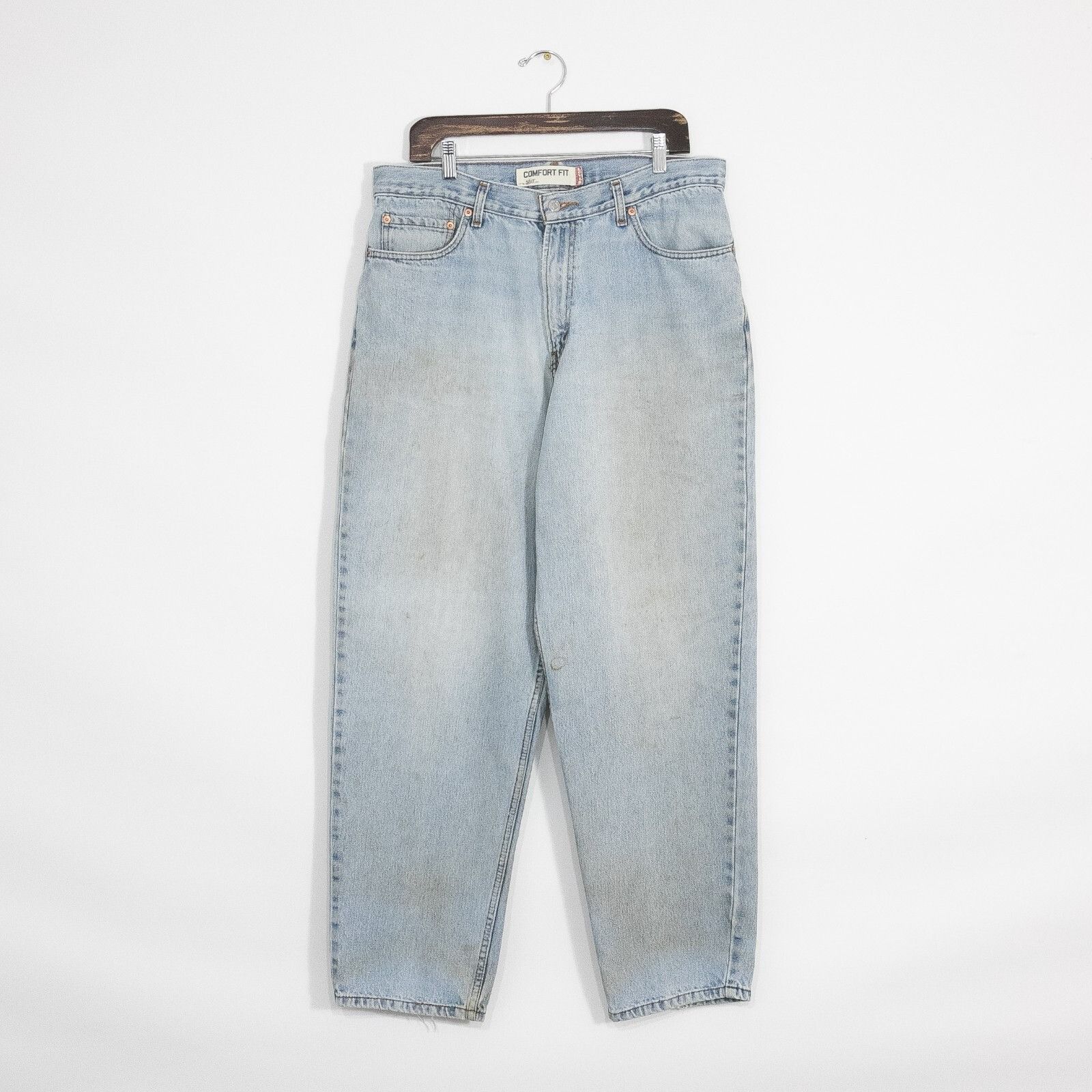 Levi's × Vintage Vintage Y2K Levis 560 Jeans 36x30 Distressed Relaxed Tapered Size US 36 / EU 52 - 1 Thumbnail