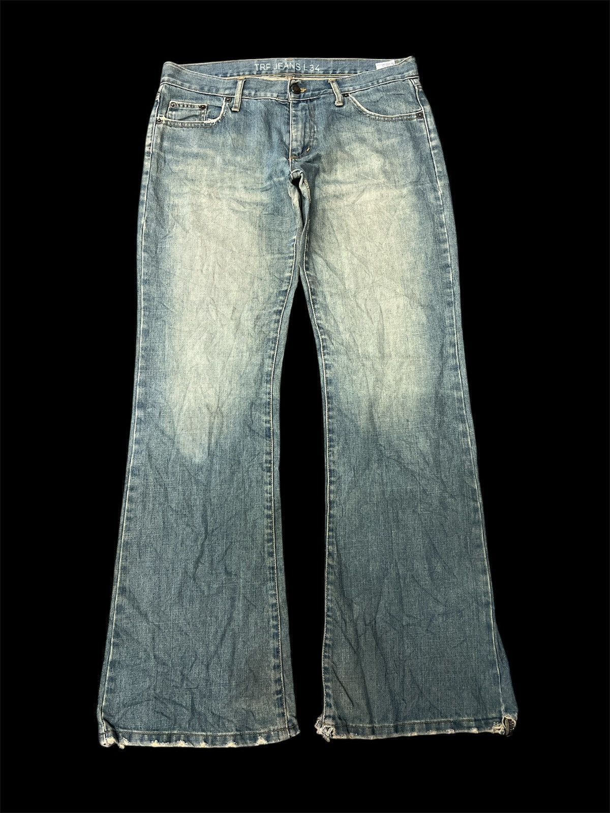 Japanese Brand × Jean FLARED‼️TRF DISTRESSED DENIM PANT Size US 32 / EU 48 - 1 Thumbnail