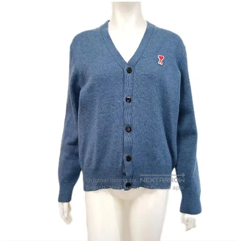 AMI AMI Blue Women's Cardigan Sweater . Size M / US 6-8 / IT 42-44 - 1 Thumbnail