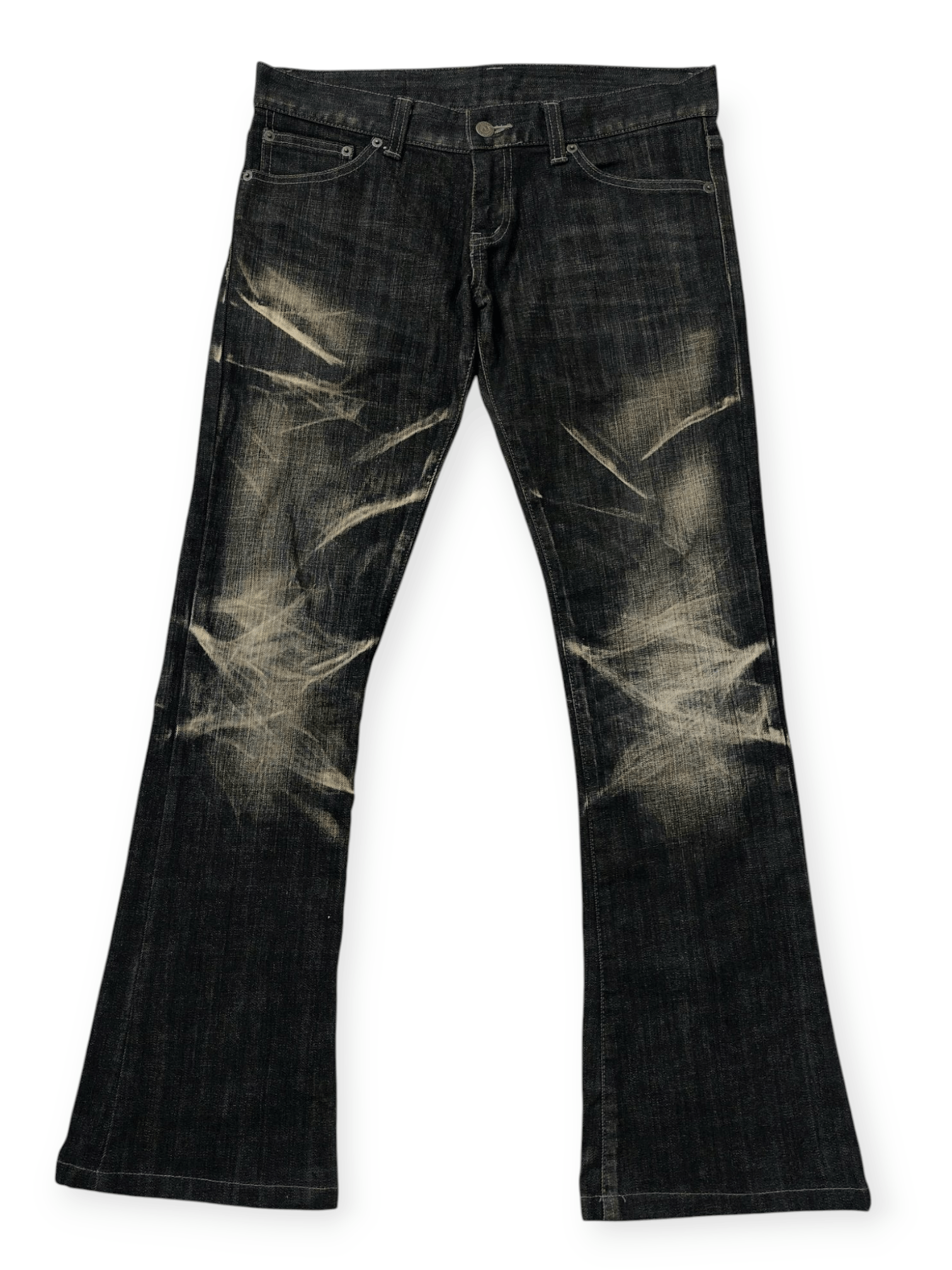 Tornado Mart 💥Tornado Mart Whiskers Super Flared Denim Size US 33 - 3 Thumbnail