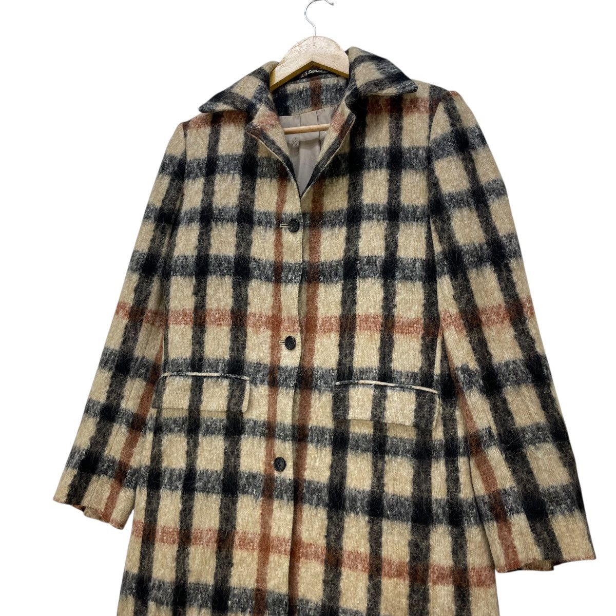 DAKS 💥Vintage Daks London Checked Alpaca Wool Jacket Size M / US 6-8 / IT 42-44 - 4 Thumbnail