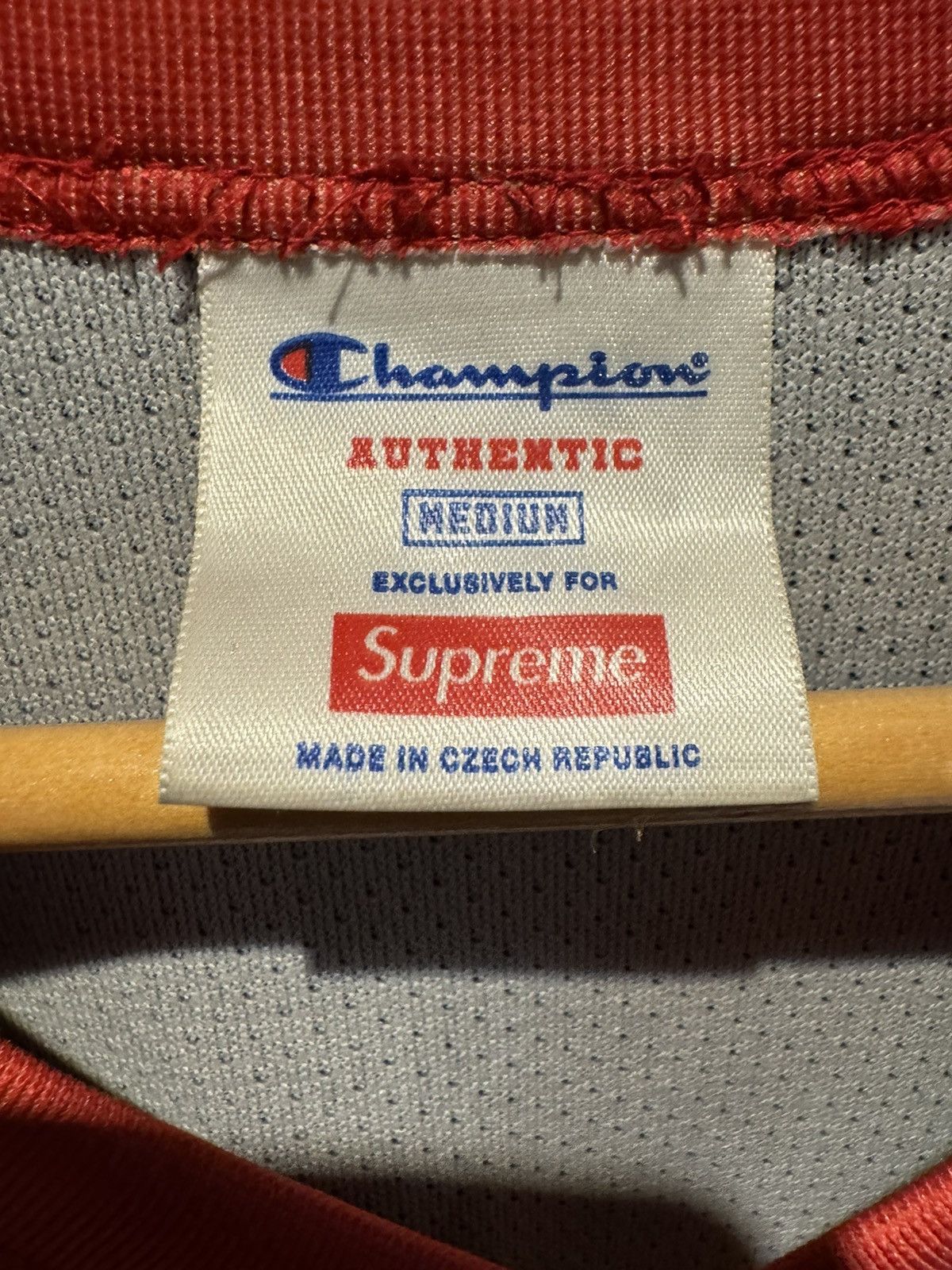 Champion × Supreme SS14 Supreme x Champion Hockey Jersey Red Size M Size US M / EU 48-50 / 2 - 4 Thumbnail