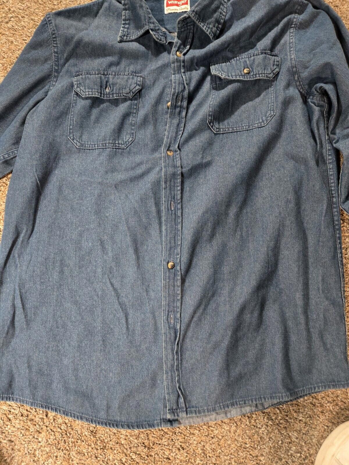 Wrangler Wrangler Premium Quality Long Sleeve Button Up Shirt LT Size US L / EU 52-54 / 3 - 8 Thumbnail