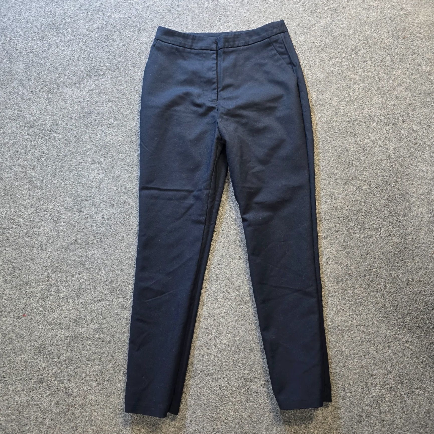 Karen Millen Karen Millen Pants Womens Size 4 Blue Skinny Flat Front Dress Pants Slim Office Career Inseam 27 in Size 27" / US 4 / IT 40 - 2 Thumbnail