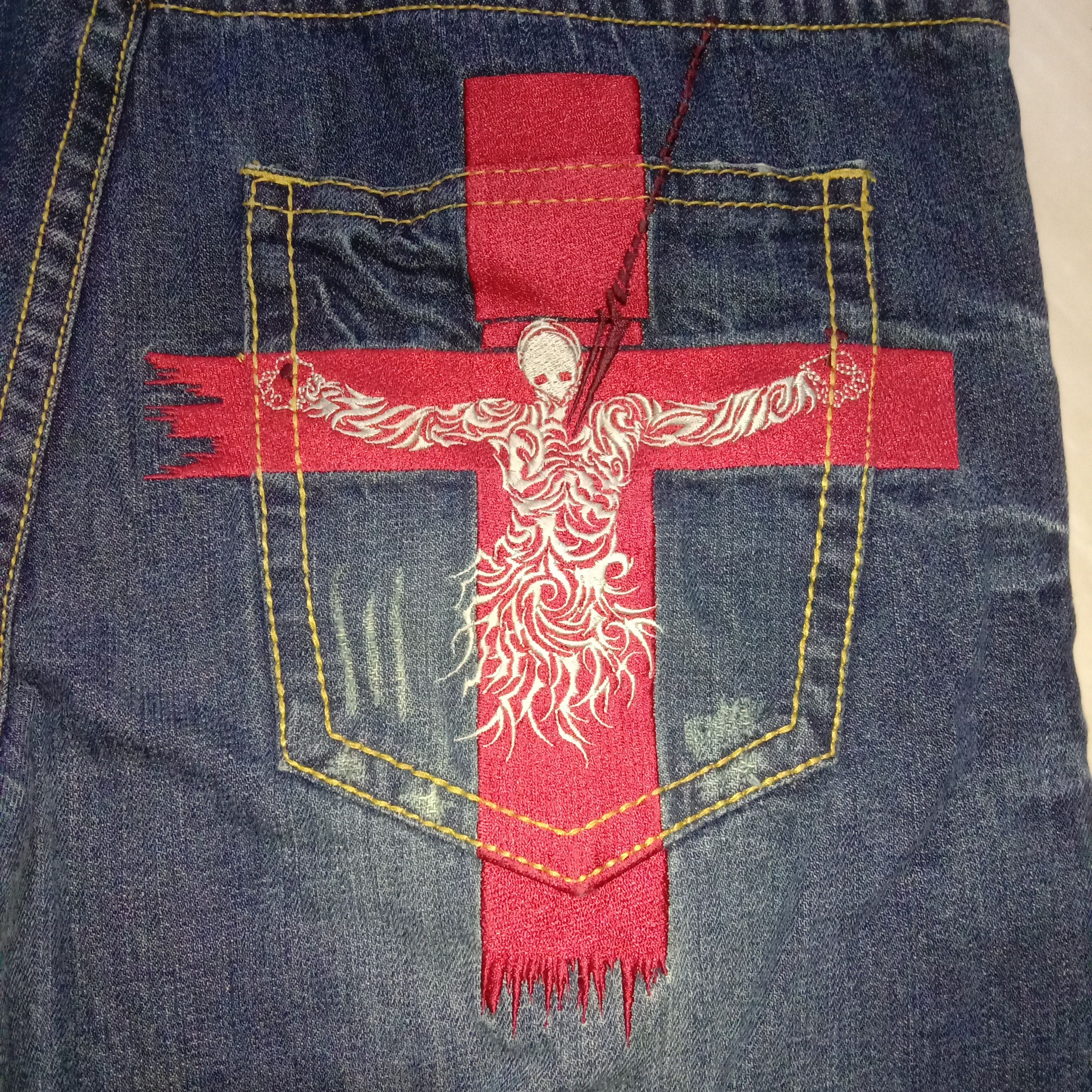 Anime × Cartoon Network Jeans Nishiki x Neon Genesis Evangelion Anime Manga Rare 00s Size US 36 / EU 52 - 6 Thumbnail