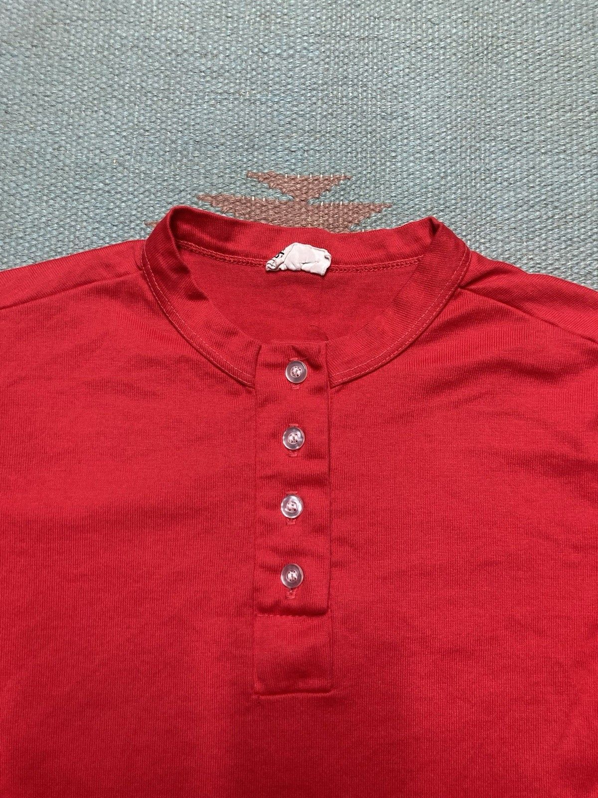 Vintage 50s henley t shirt blank crimson ringer soft women’s Sm/Med Size S / US 4 / IT 40 - 4 Thumbnail