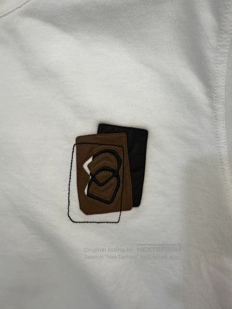 Hermes Hermes Horseshoe Leather Detail Crewneck Short Sleeve Whit Size L / US 10 / IT 46 - 5 Thumbnail