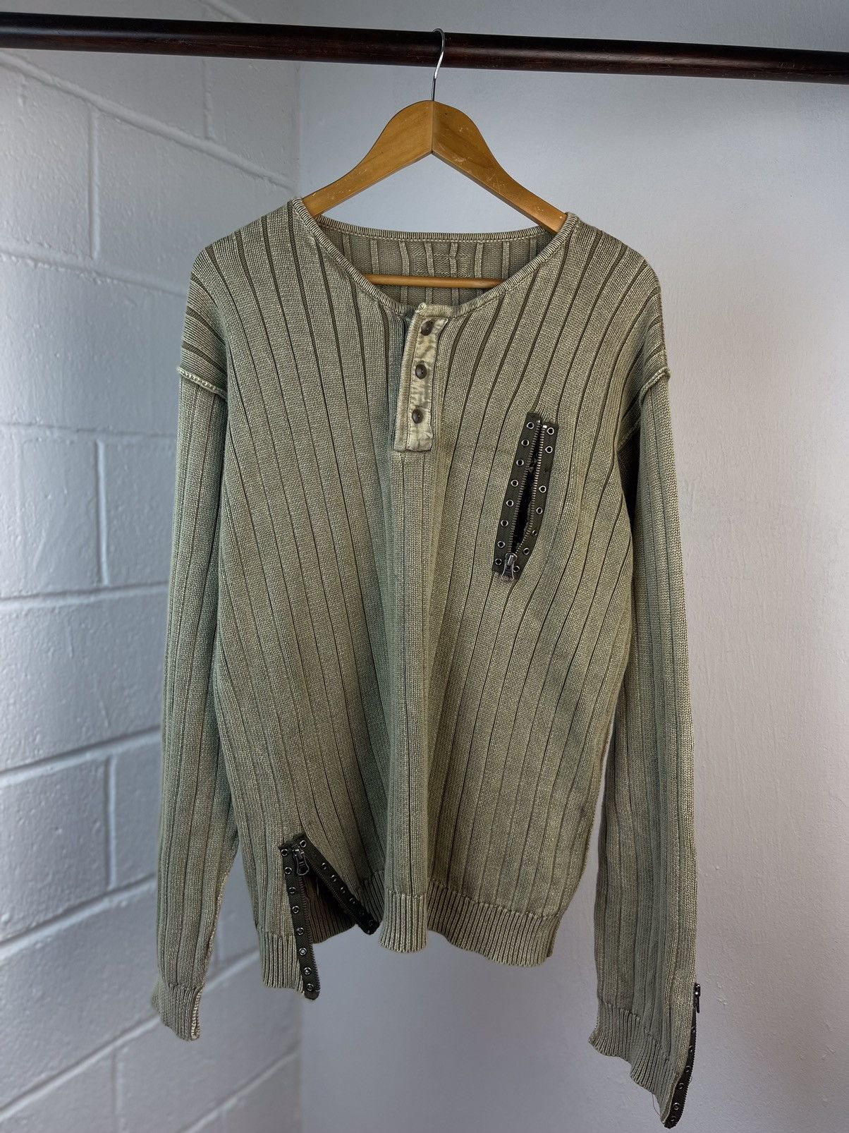 If Six Was Nine Japanese brand Zip Patch Knit . Size US L / EU 52-54 / 3 - 8 Thumbnail