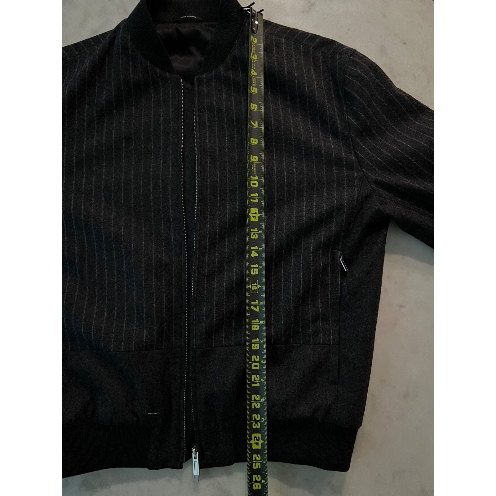 Hermes $5050 Hermes Blouson Bord Cote Wool Bomber Grey IT50 Size US M / EU 48-50 / 2 - 17 Thumbnail