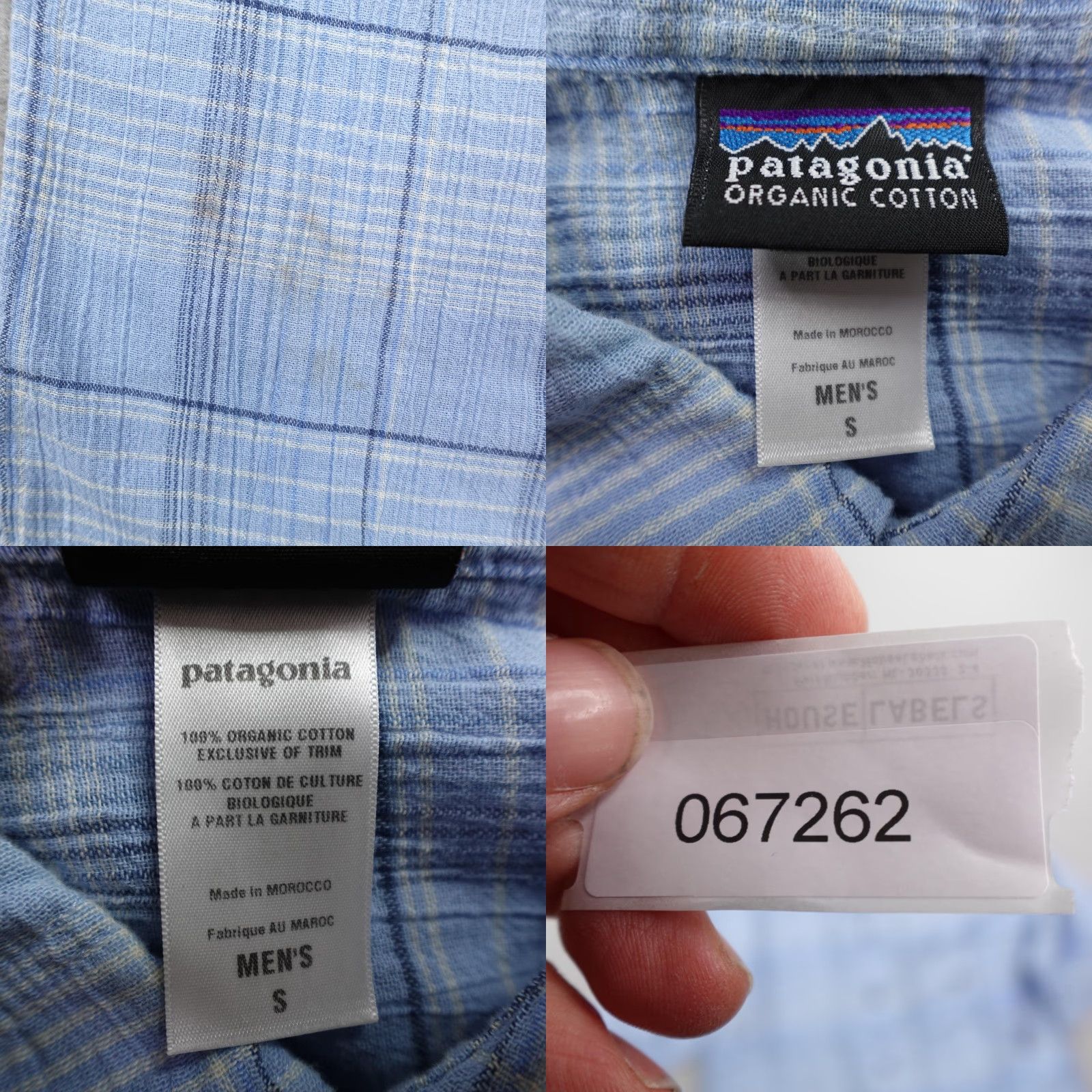 Patagonia Patagonia Shirt Mens Small Blue Plaid Organic Cotton Button Up Lightweight Camp Size US S / EU 44-46 / 1 - 8 Thumbnail