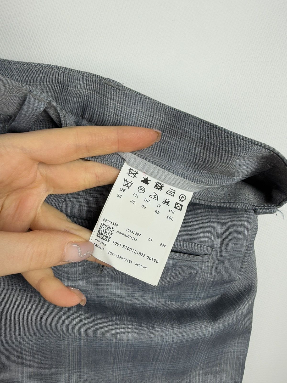 Hugo Boss Hugo Boss Amaro/Helse Wool Plaid 2 Piece Suit Blazer Pants Size 40L - 23 Thumbnail
