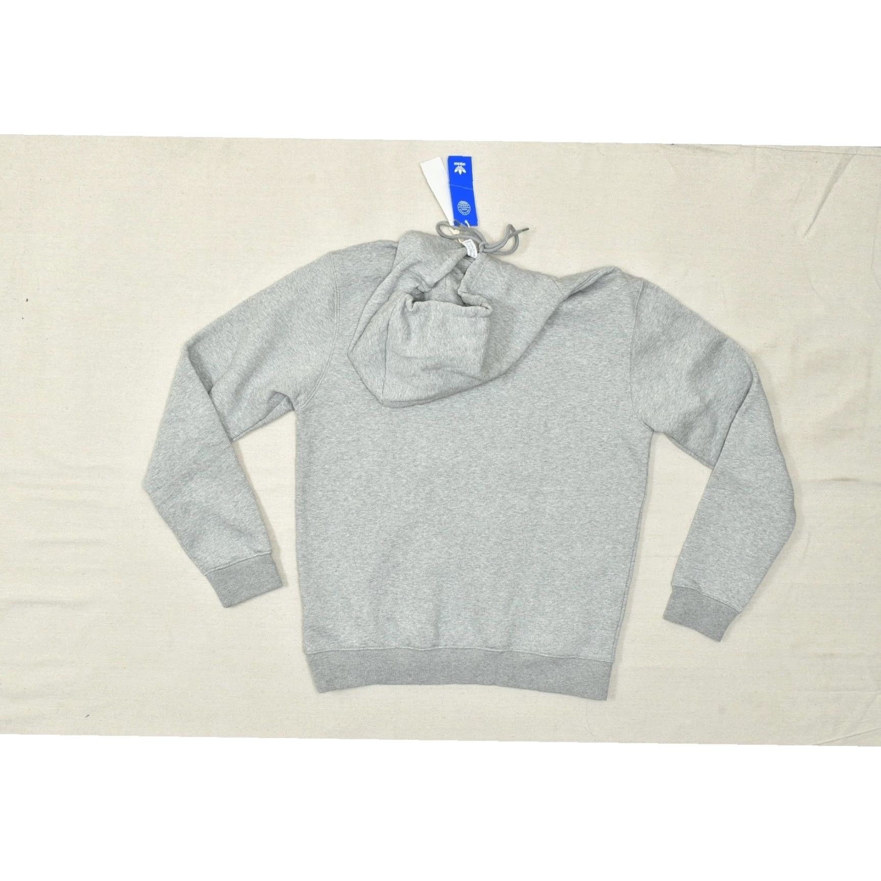 Adidas Adidas Men's Regular Gray Essential Hoody Sweatshirt Trefoil Pullover M Size US M / EU 48-50 / 2 - 4 Thumbnail