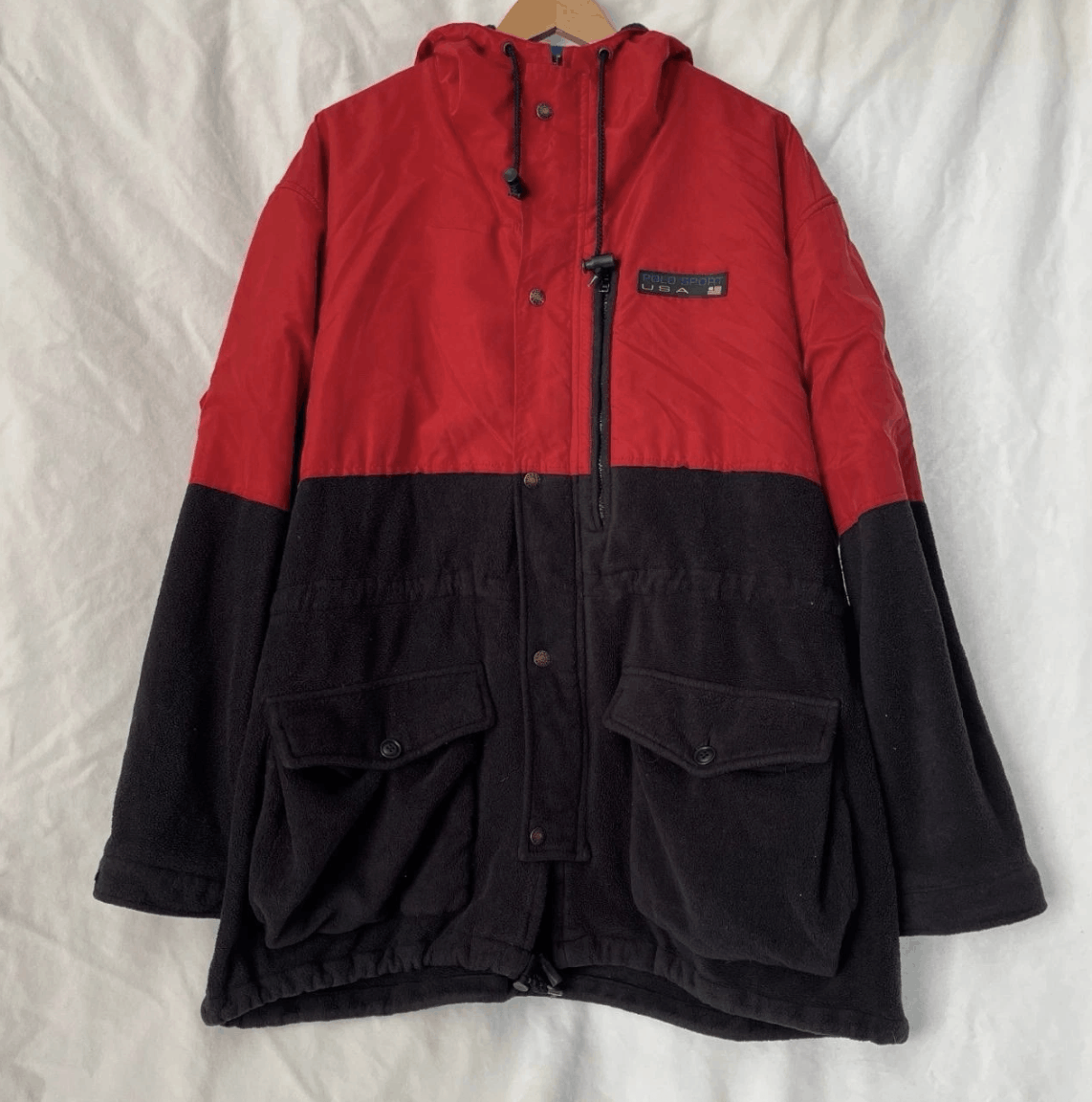 Ralph Lauren Vintage 90s Ralph Lauren Polo Sport USA Fleece Anorak Size US L / EU 52-54 / 3 - 2 Thumbnail