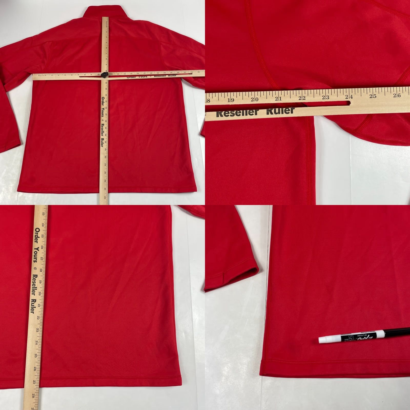 Merrell Merrell Jacket Mens Large Red Fleece Lined 1/4 Zip Pullover Outdoor Casual Coat Weather Wind-Resistant Size US L / EU 52-54 / 3 - 9 Thumbnail