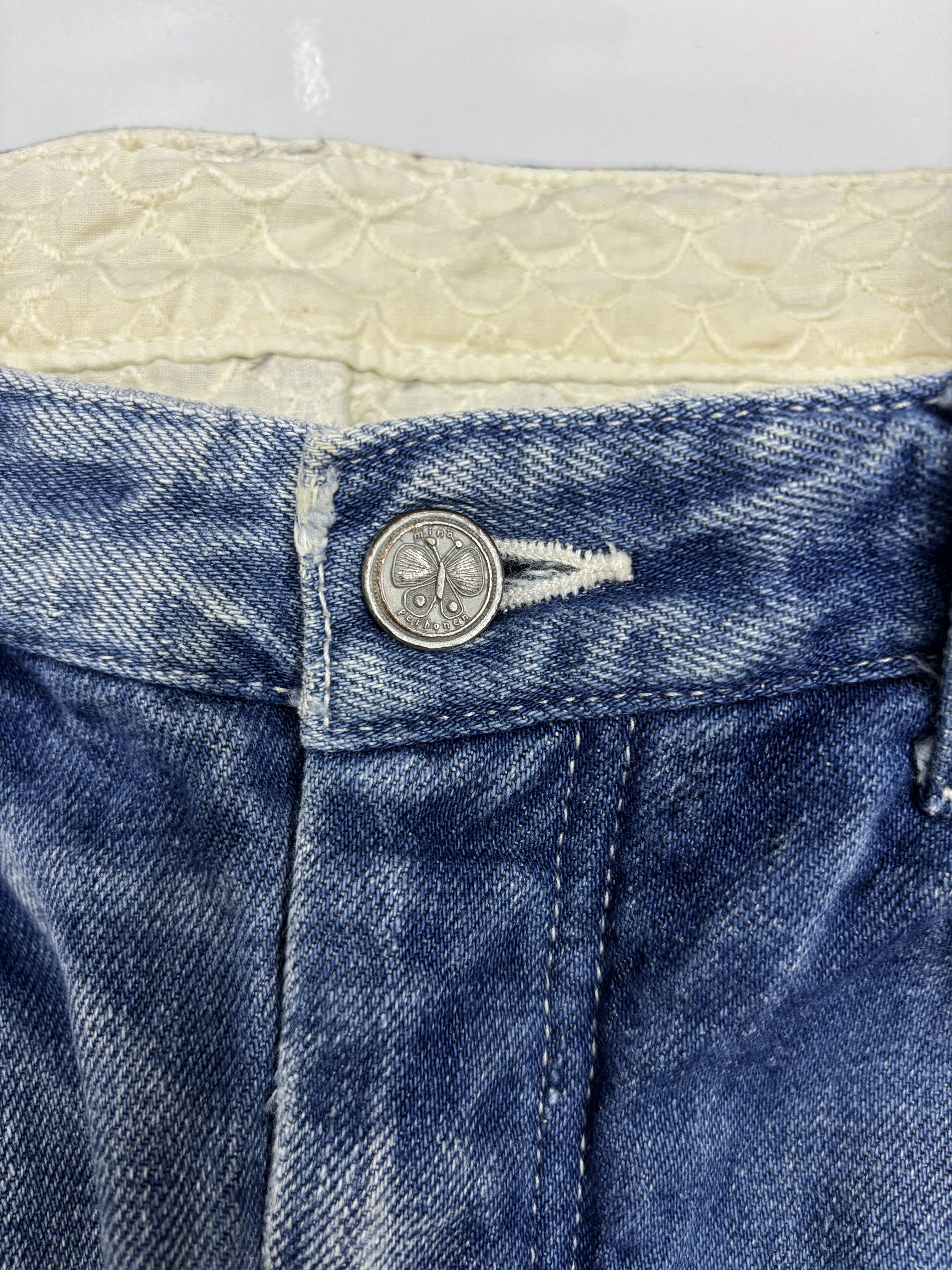 Japanese Brand × Kapital × mina perhonen SAMPLE MINA PERHONEN SELVEDGE MID RISE WAIST STRAIGHT CUT Size US 30 / EU 46 - 10 Thumbnail