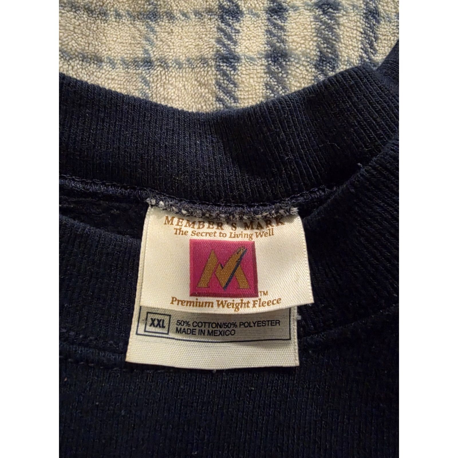 Vintage VINTAGE Members Mark Crewneck Sweatshirt Whitetail Deer Buck Dark Blue Men 2XL Shirt Size US XXL / EU 58 / 5 - 4 Thumbnail