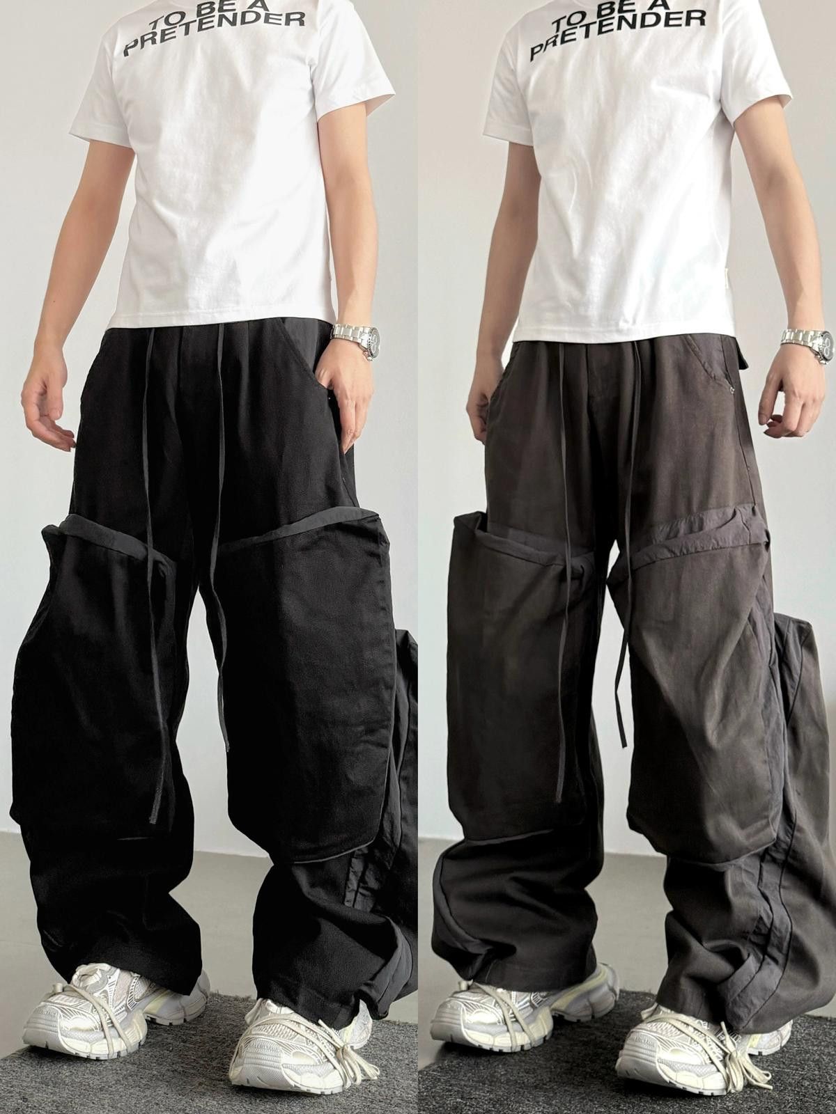 Athletic Baggy Cargo Ultra Wide Leg Sweatpants