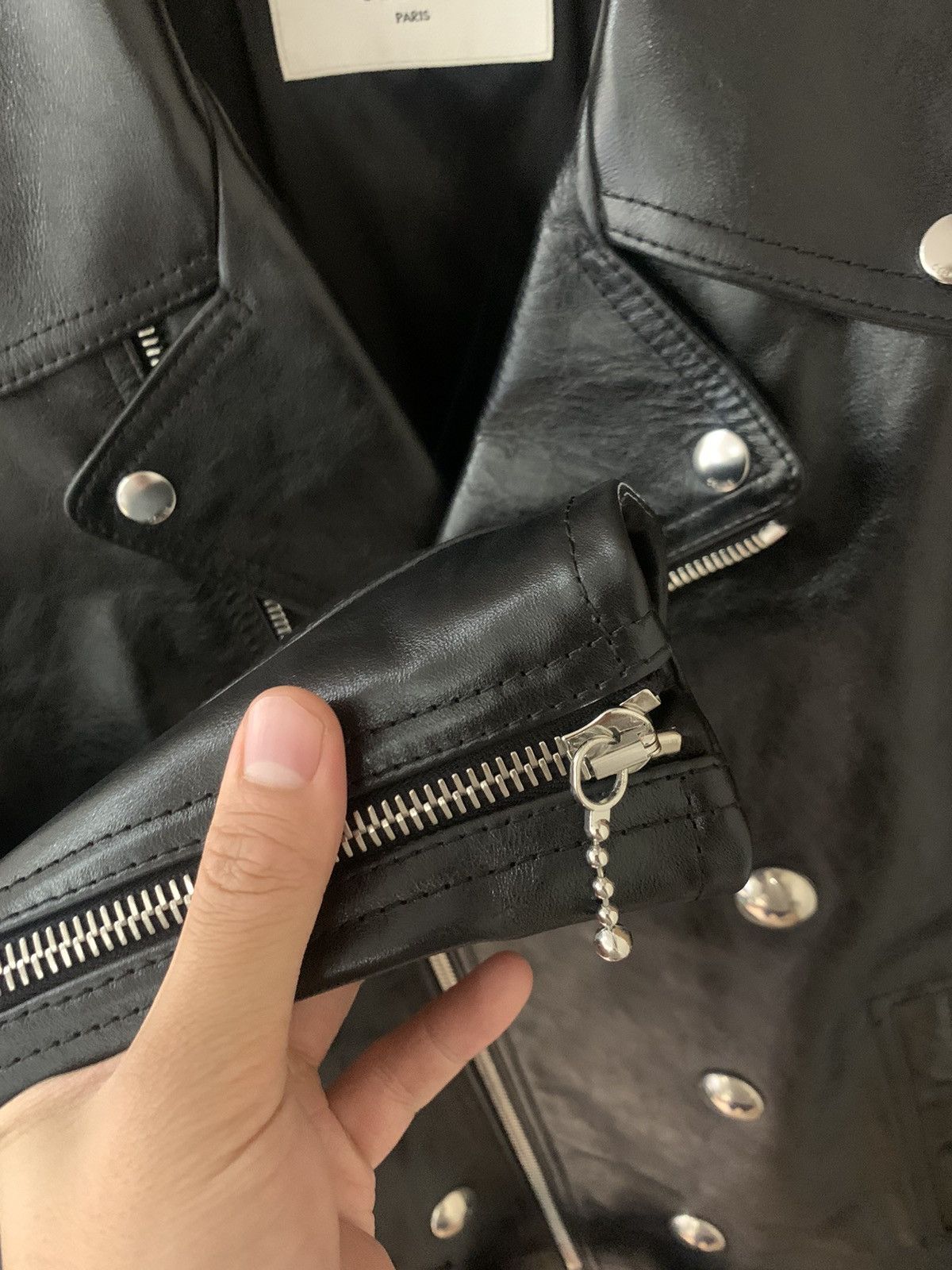 Celine Celine 2024FW Buttoned Calfskin leather jacket Size US M / EU 48-50 / 2 - 3 Thumbnail