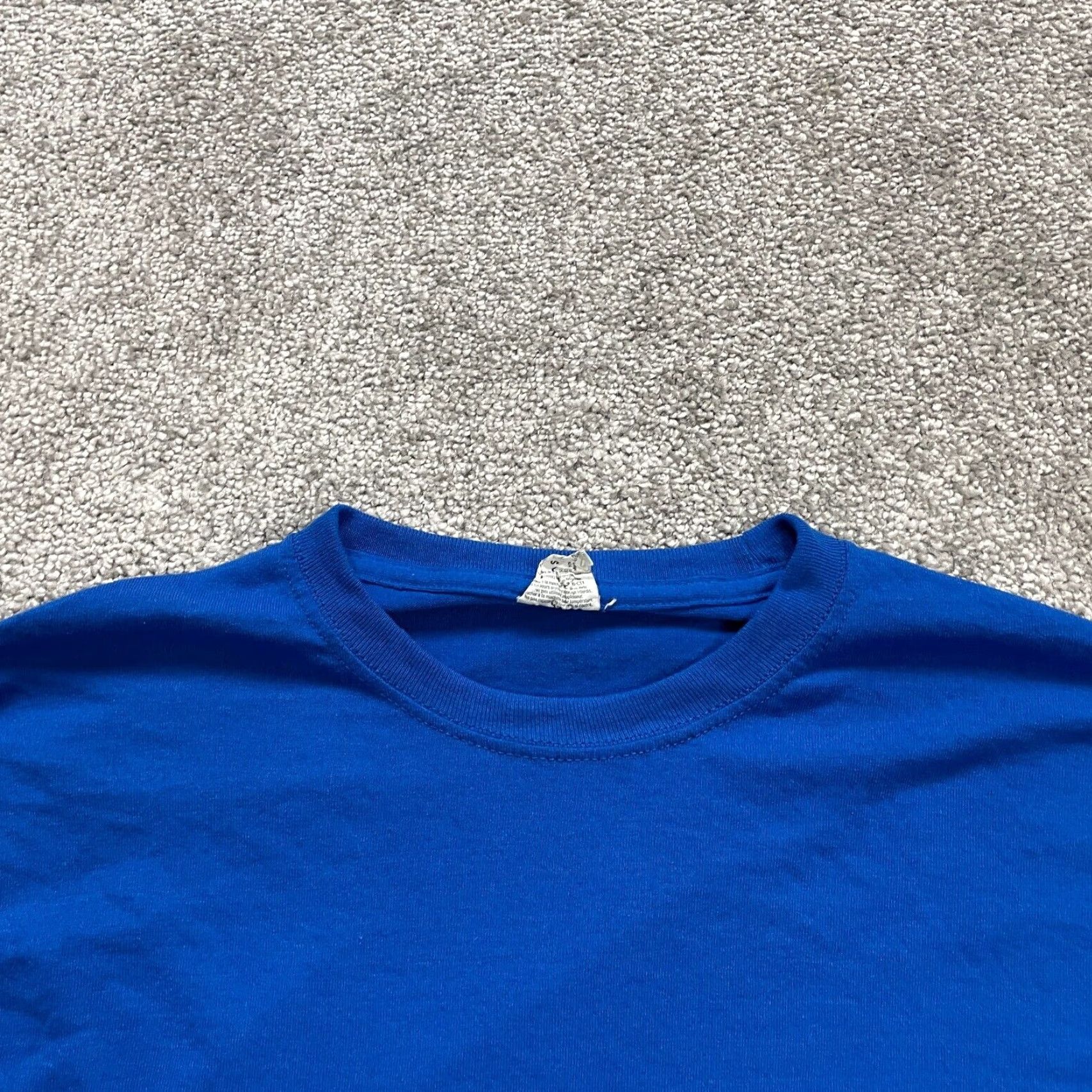 Jerzees Jerzees T-Shirt Unisex Small Blue Cotton Crew Neck Long Sleeve Casual Top Basic Size US S / EU 44-46 / 1 - 3 Thumbnail