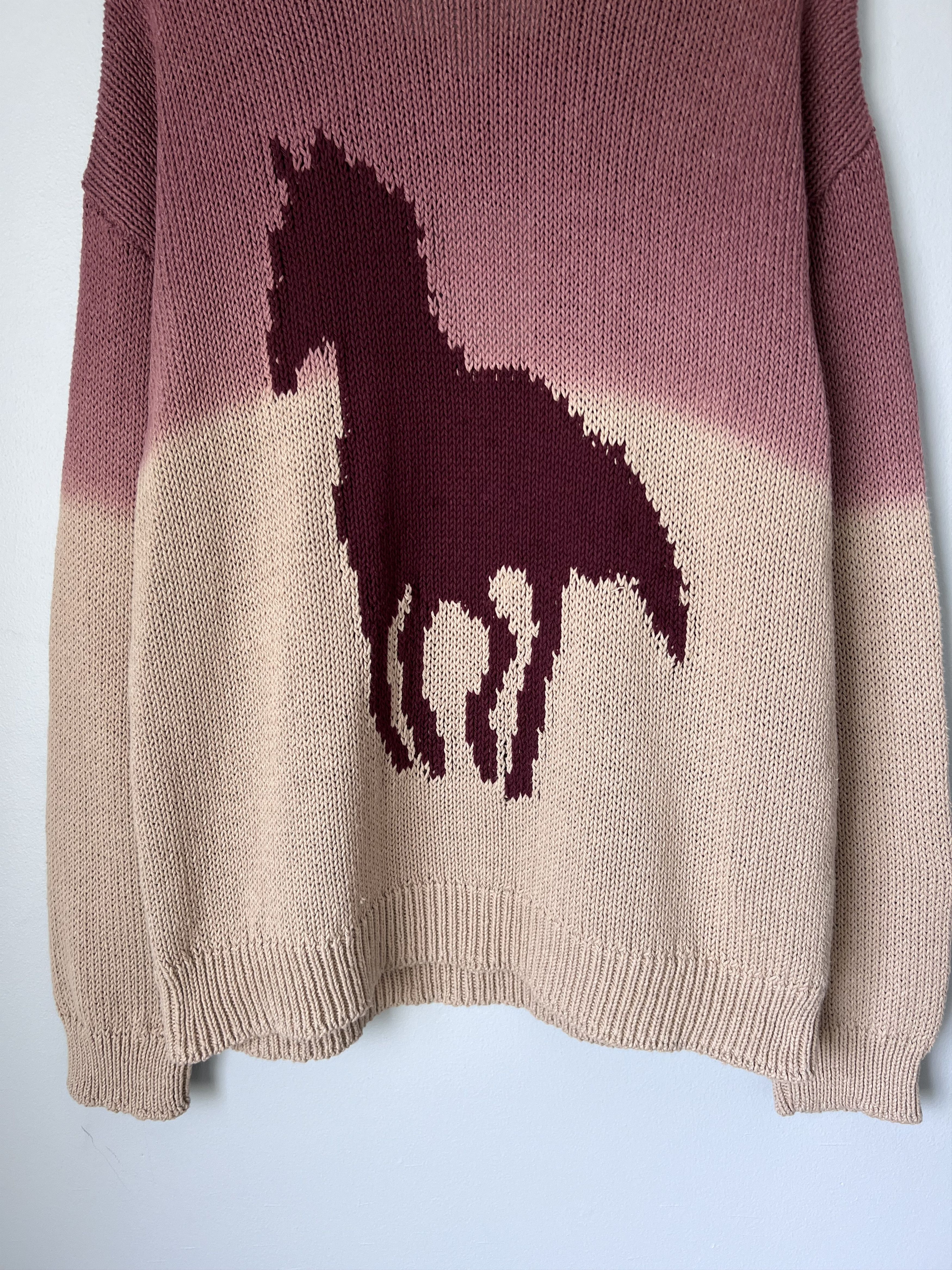 One of These Days × Woolrich Woolen Mills Woolrich One Of These Days Horse Knit Sweater Size US XL / EU 56 / 4 - 3 Thumbnail