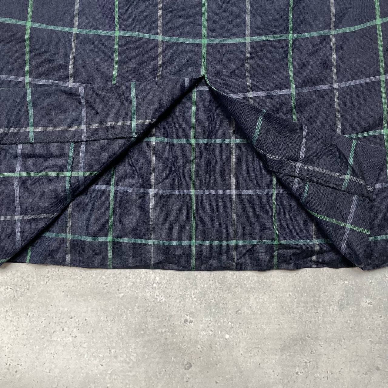 Burberry × Vintage Vintage 90s Burberrys Midi Checked Skirt Women’s Blue Size 27" / US 4 / IT 40 - 9 Thumbnail