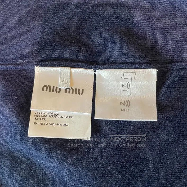 Miu Miu Miu Miu 40 College wind cashmere vest Size L / US 10 / IT 46 - 5 Thumbnail