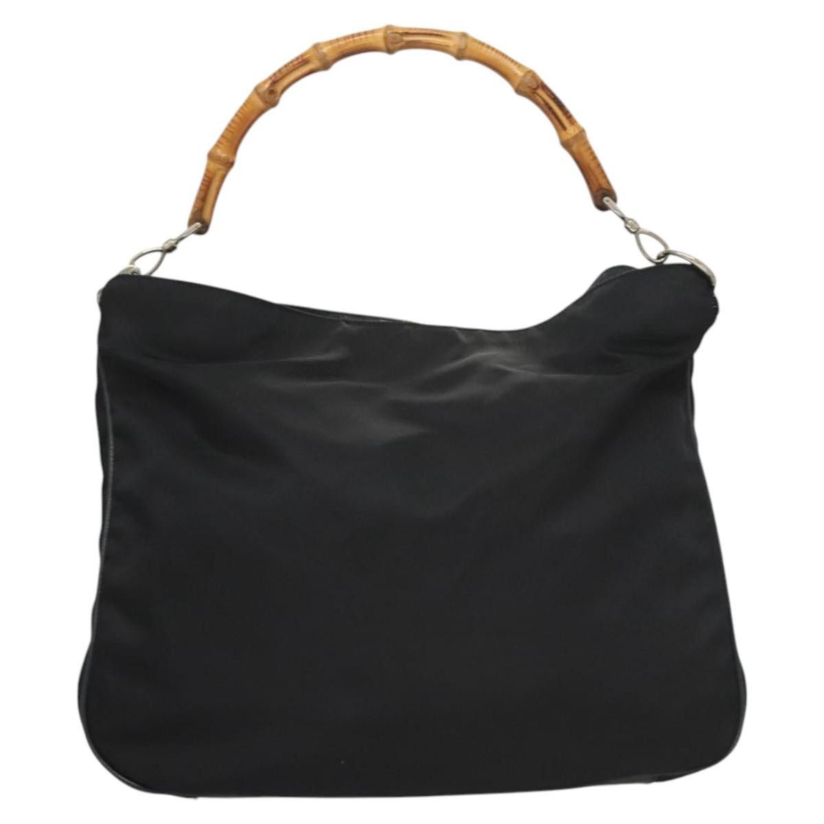 Gucci GUCCI Bamboo Hand Bag Canvas Navy Silver 001 001 Size ONE SIZE - 2 Thumbnail