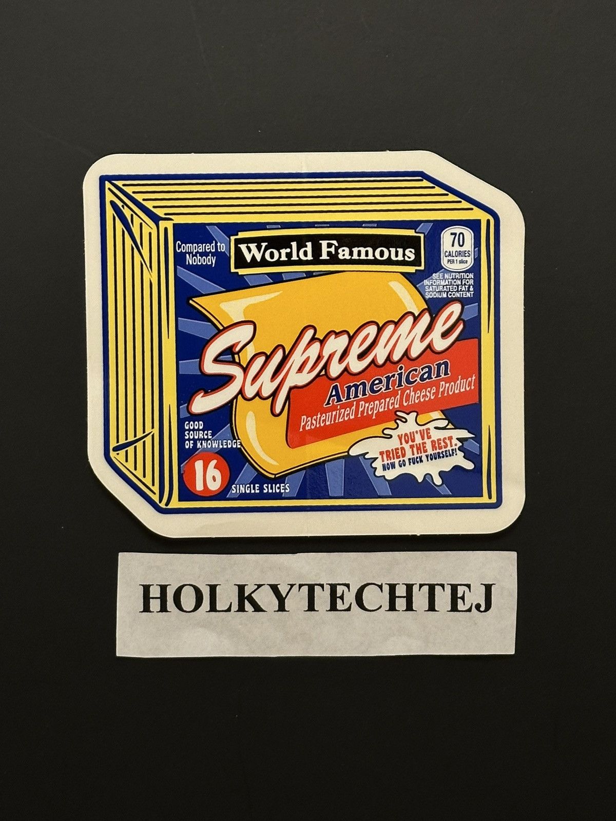 Supreme Supreme Cheese Sticker Size ONE SIZE - 1 Preview