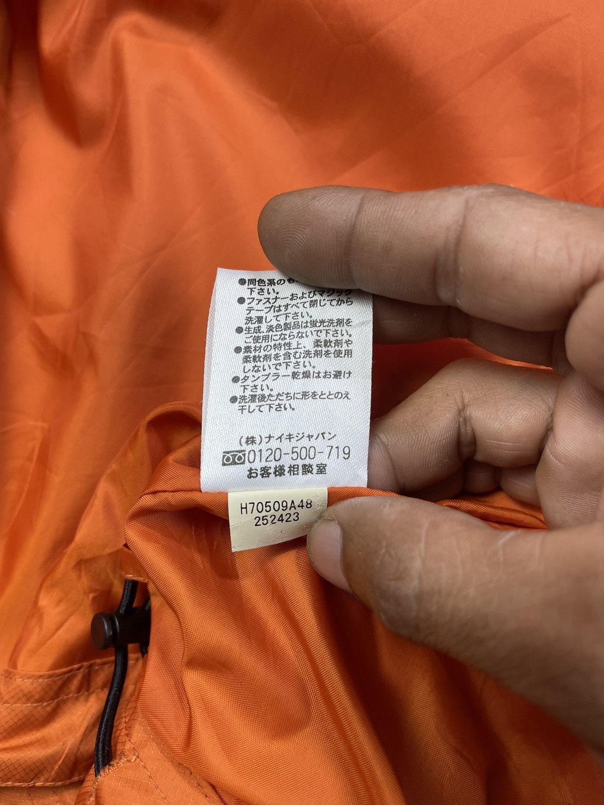 Nike Y2k Vintage Nike FIT Storm Swoosh Orange Winbreakers Size US L / EU 52-54 / 3 - 12 Thumbnail