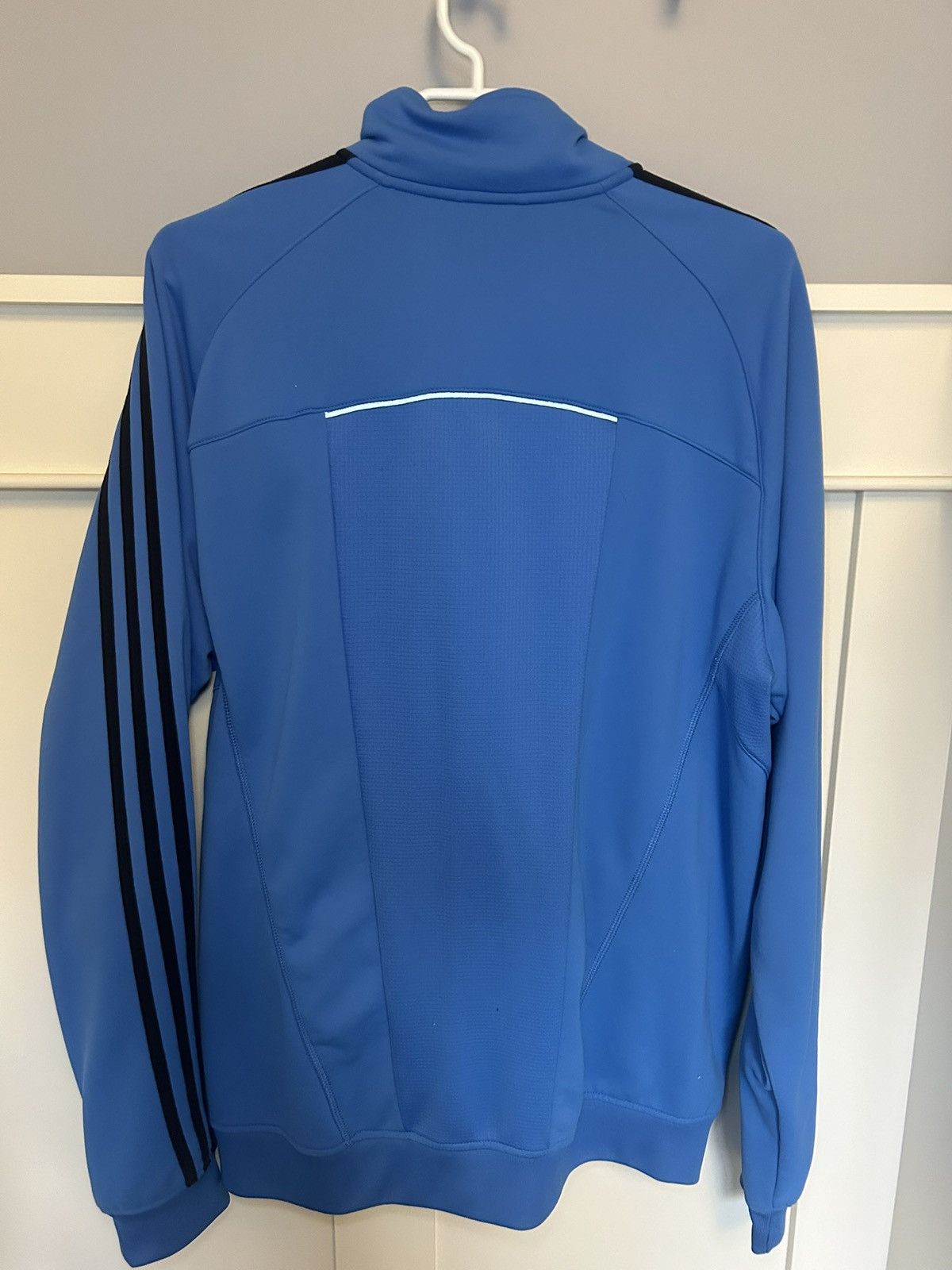 Adidas Adidas 3 stripe tracksuit zip-up top Size US XL / EU 56 / 4 - 2 Thumbnail
