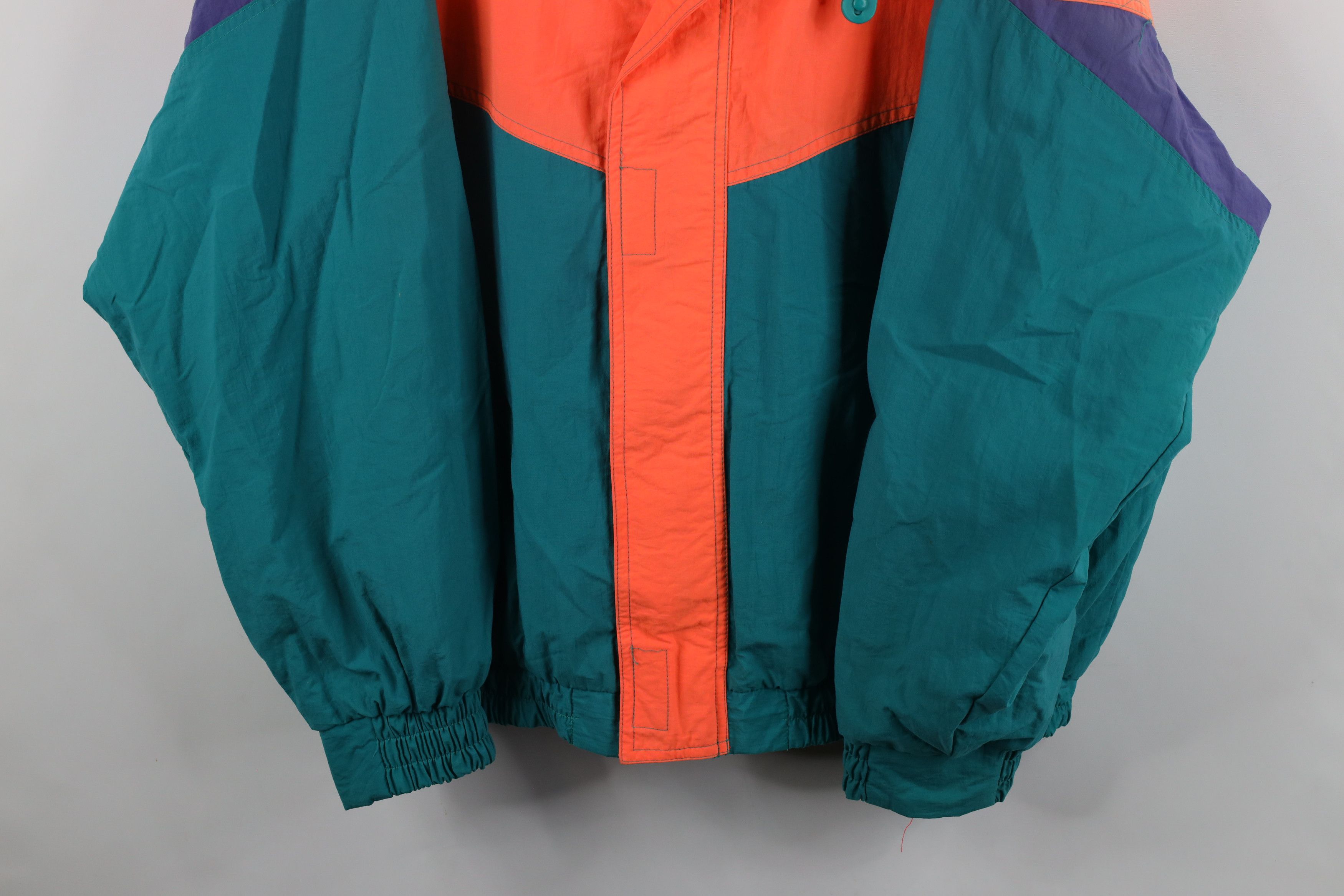 Vintage Vintage 90s Streetwear Full Zip Windbreaker Jacket Nylon Size US XL / EU 56 / 4 - 3 Thumbnail