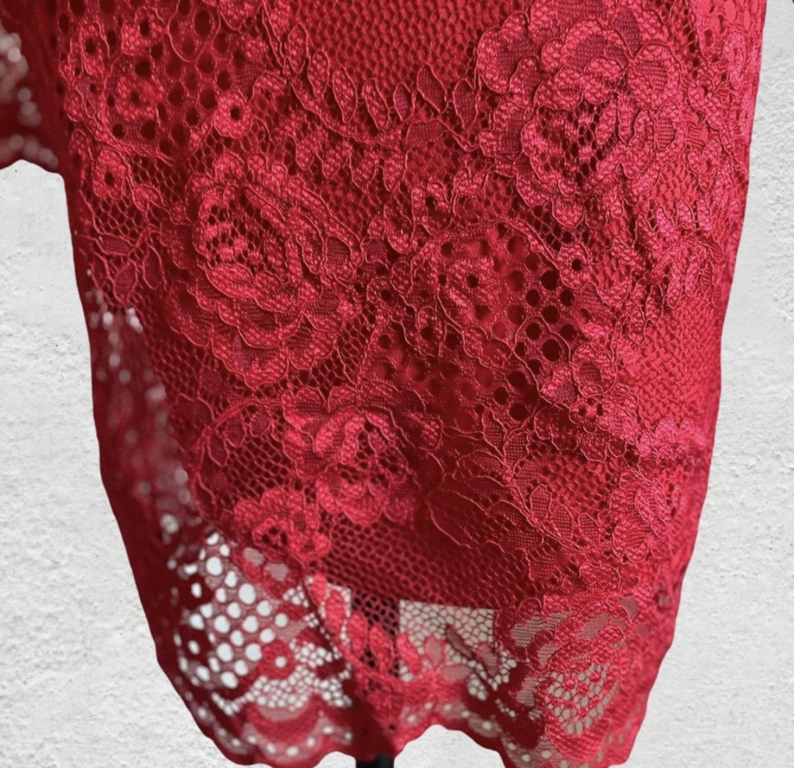 H&M LONG SLEEVE FLORAL LACE EMBROIDERED V BACK COCKTAIL DRESS Size M / US 6-8 / IT 42-44 - 7 Thumbnail