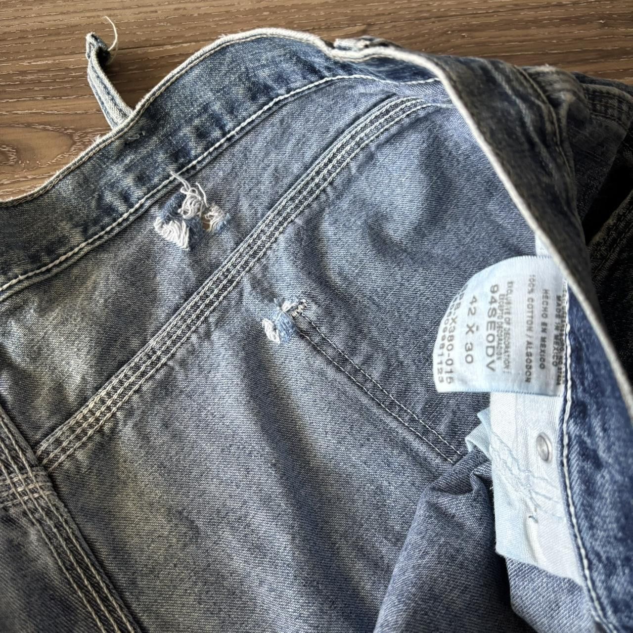 Vintage Crazy Vintage Y2K/2000s Baggy Medium Wash Skater Style Carpenter Denim Jeans! 42x30 Size US 42 / EU 58 - 8 Thumbnail
