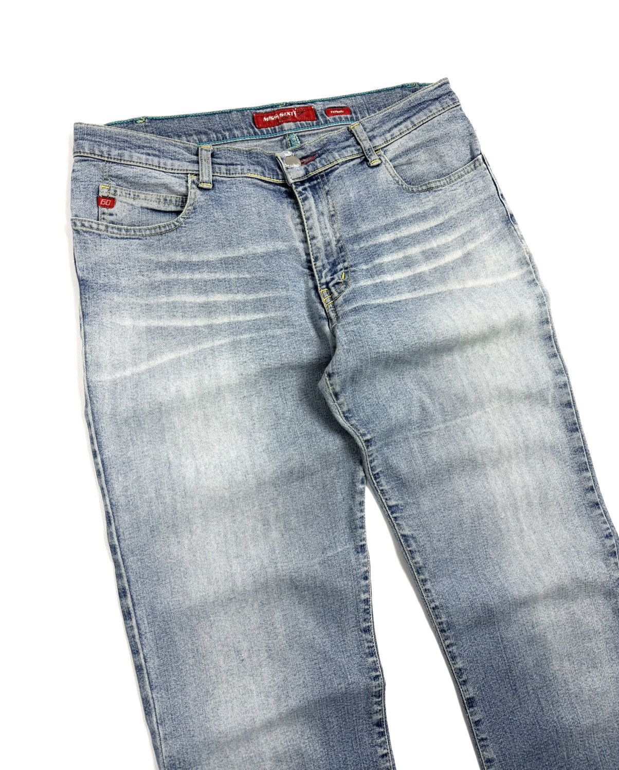 Miss Sixty Rare Miss Sixty Y2K Flared Jeans Blue Vintage 31 Faded Denim Size 31" - 4 Thumbnail