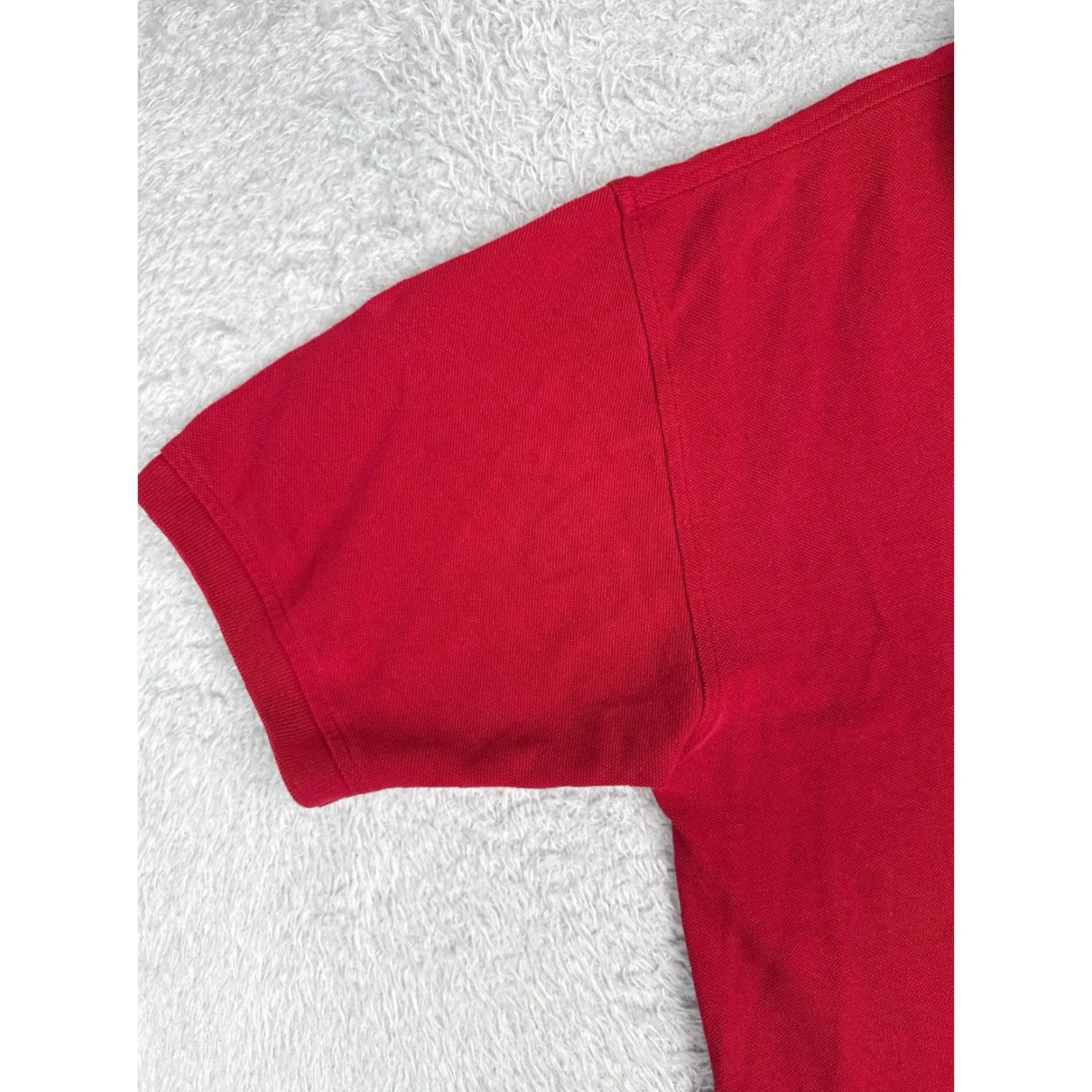 Tommy Hilfiger Tommy Hilfiger Polo Shirt Men Adult Large Red 100% Cotton Short Sleeve Jersey Crest Polo Shirt Modern American Sports Mens Size US L / EU 52-54 / 3 - 3 Thumbnail
