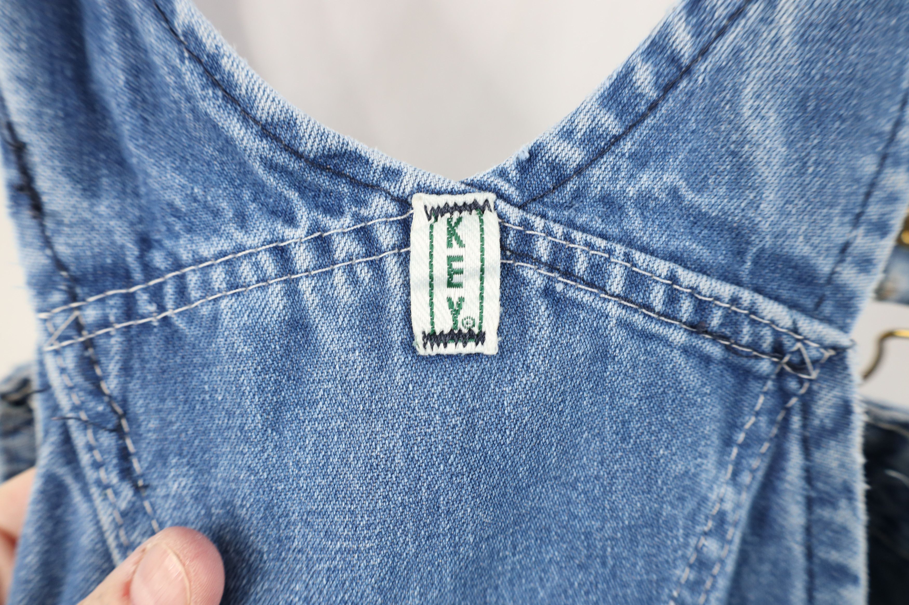 Vintage Vintage 90s Streetwear Thrashed Wide Leg Denim Overalls Size US 40 / EU 56 - 15 Thumbnail